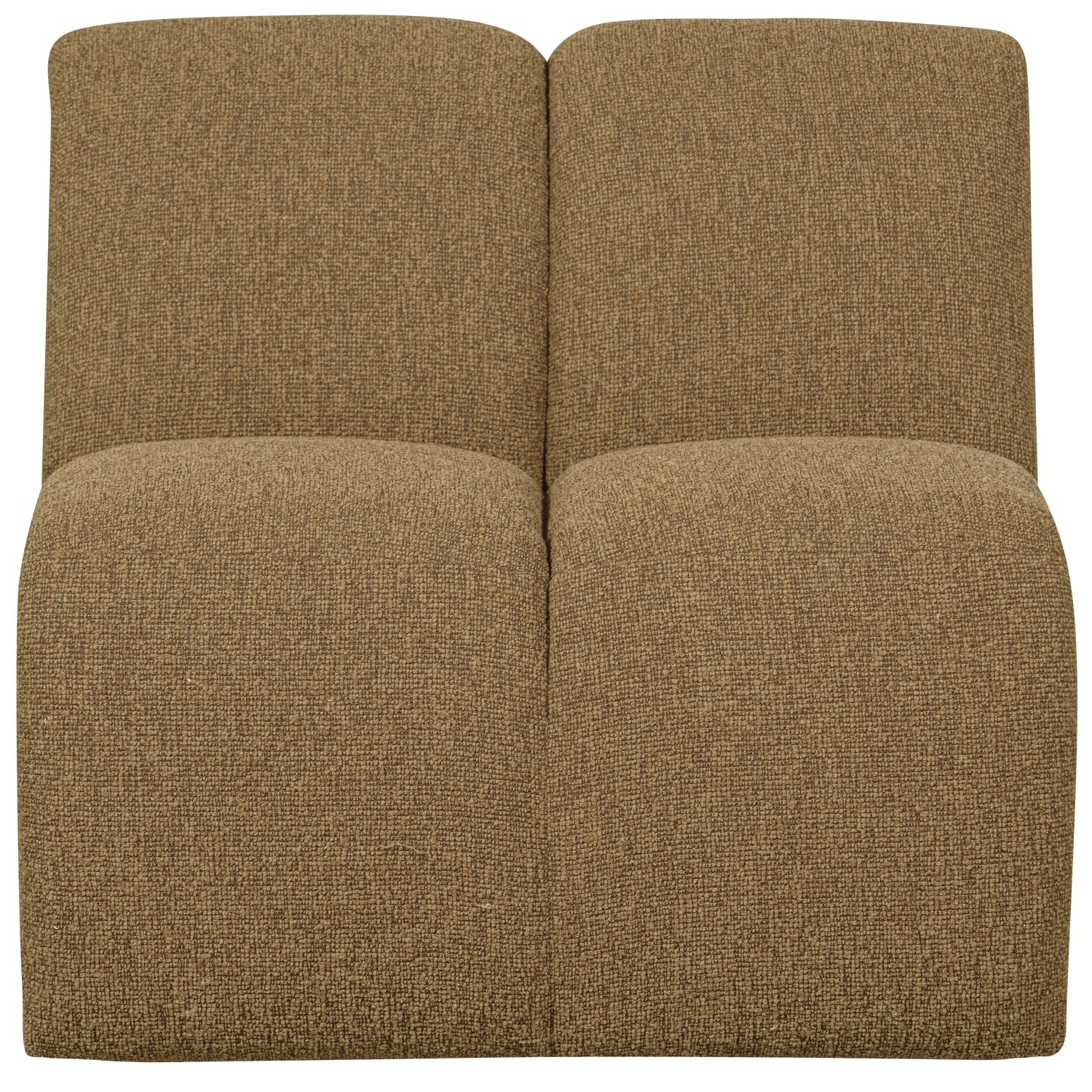 Modulares Sofa MOJO - 1-sitziges Element in dunklem Honig-Bouclé