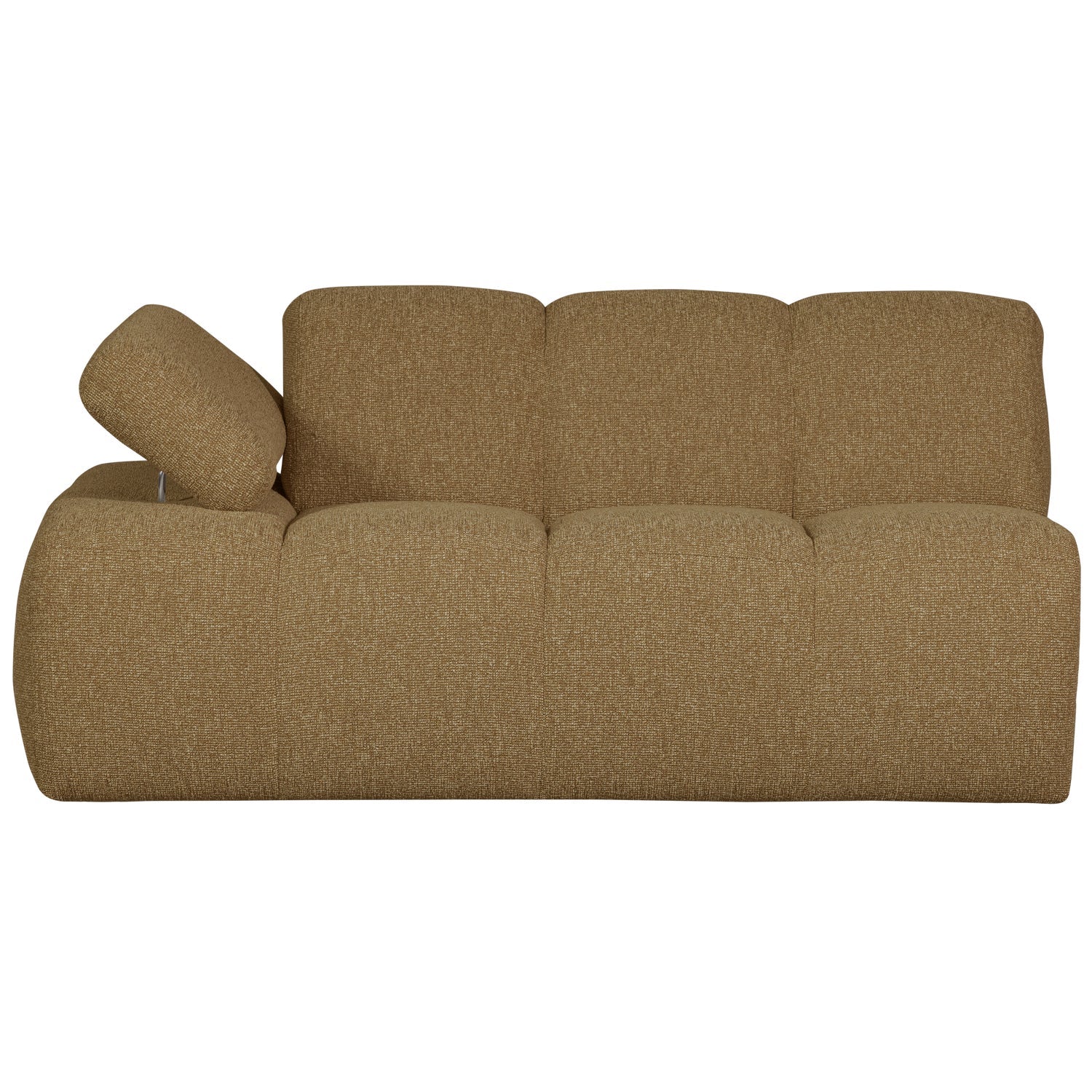 MOJO modular sofa - 1.5-seater left-side dark honey bouclé element