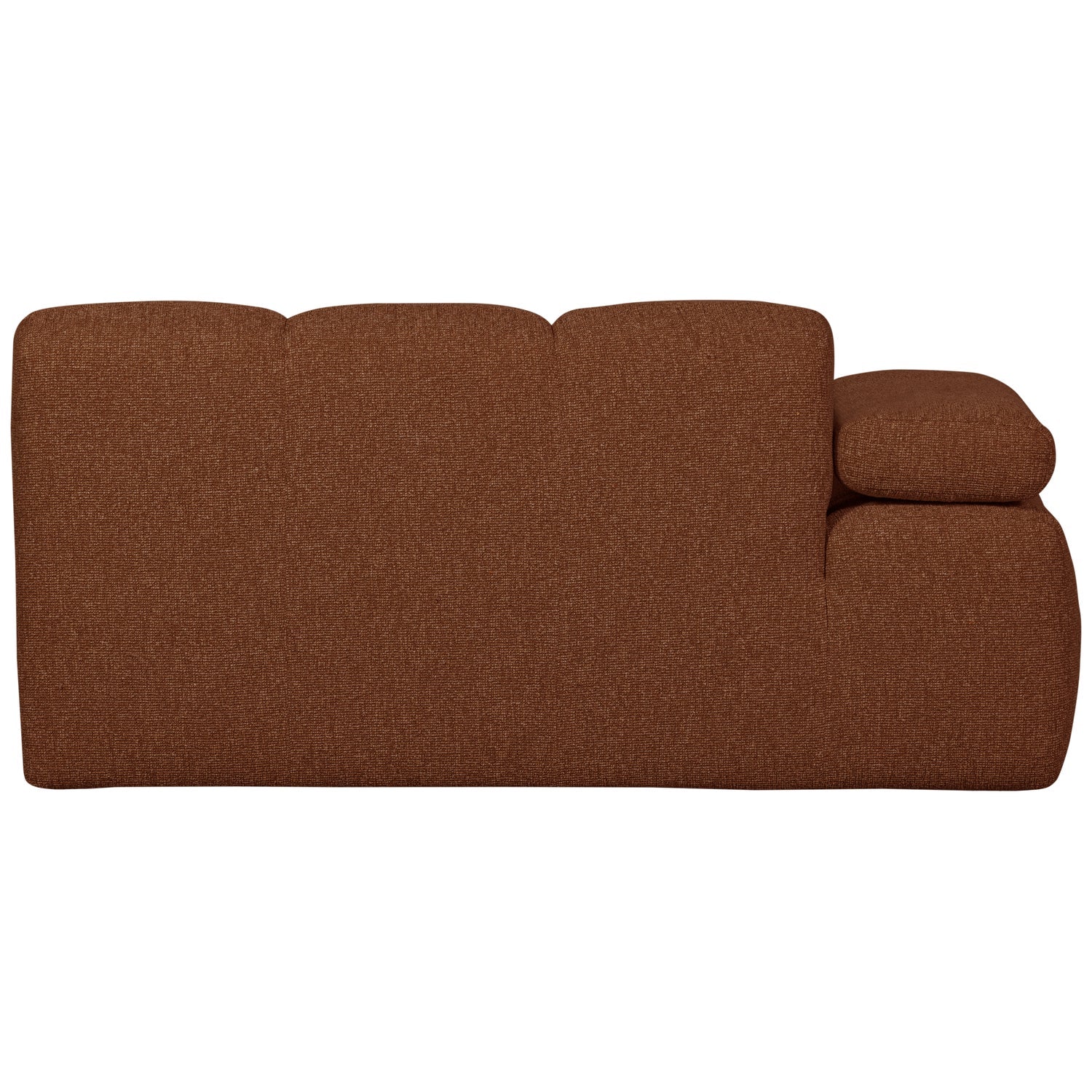 Modulares Sofa MOJO - 1,5-sitziges Element linksseitig in braunem Bouclé