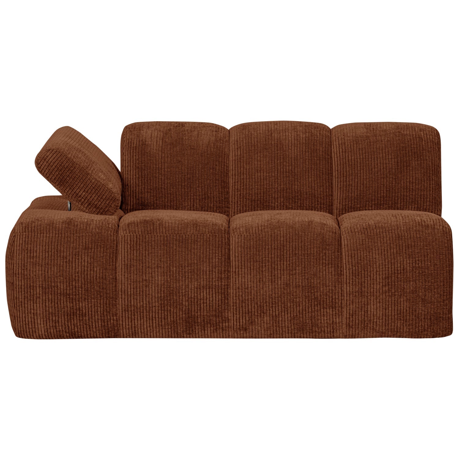MOJO modular sofa - 1.5-seater left-sided brown corduroy element