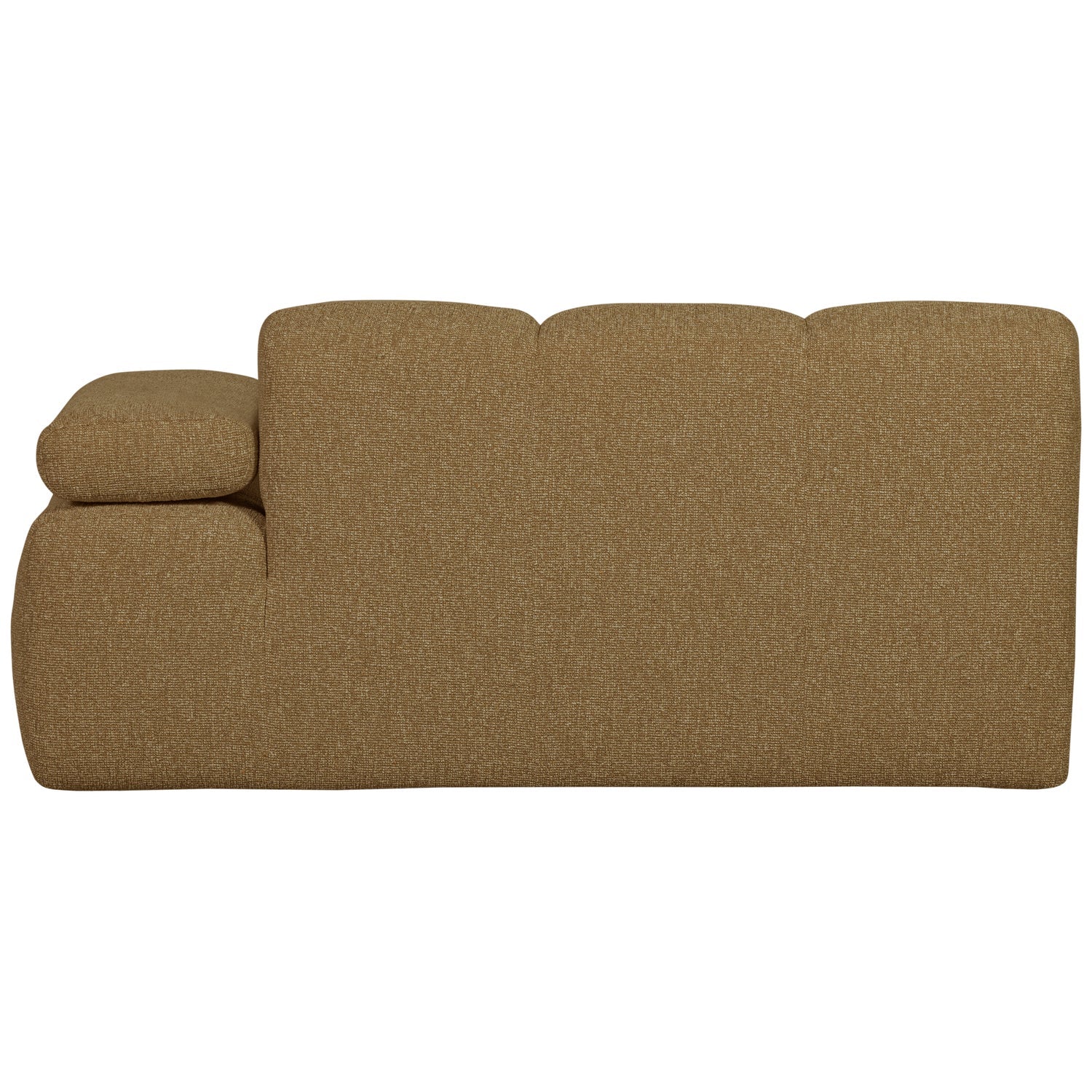 Modulares Sofa MOJO - 1,5-sitziges Element rechtsseitig in dunklem Honig-Bouclé