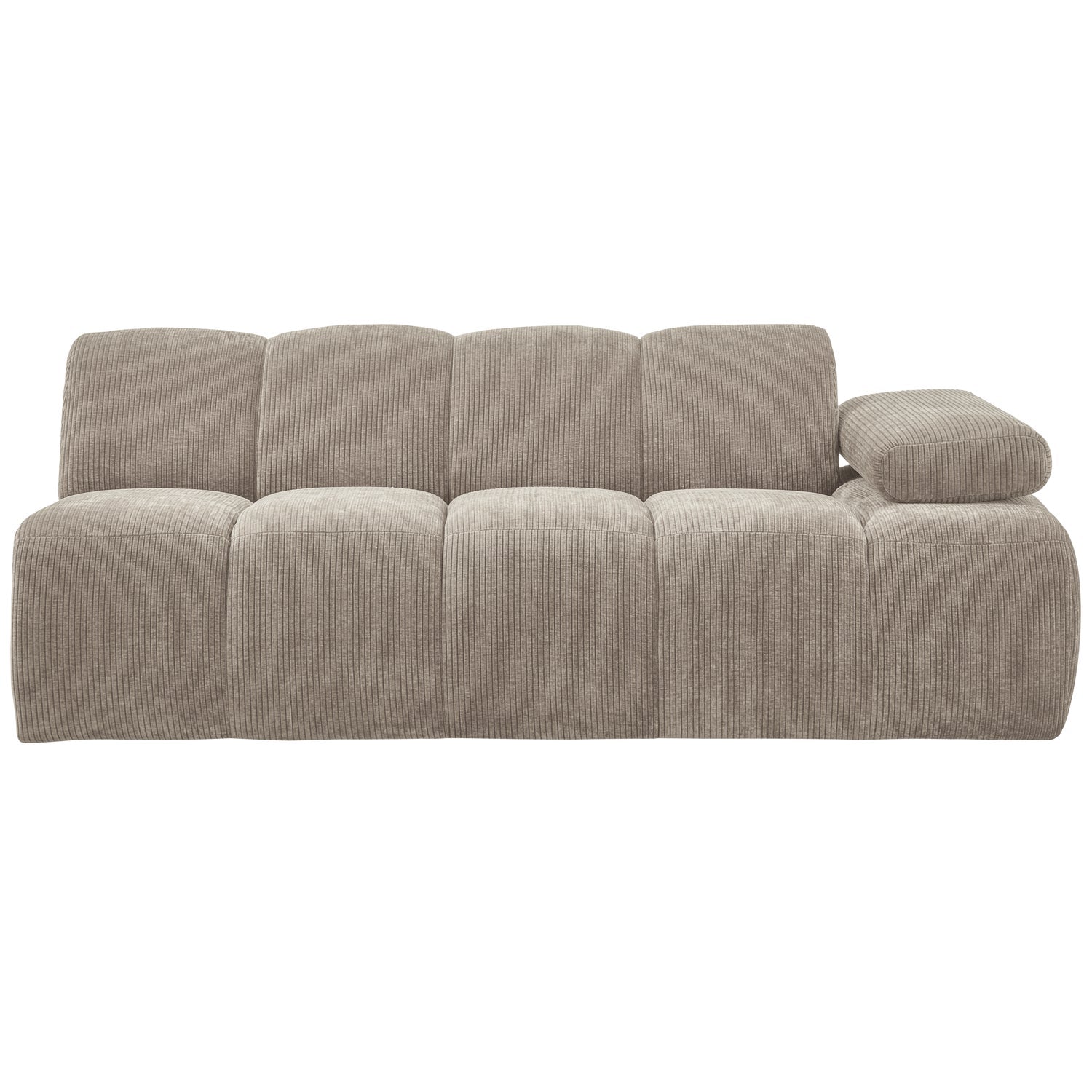 MOJO modular sofa - right-facing 2-seater dark sandy corduroy element