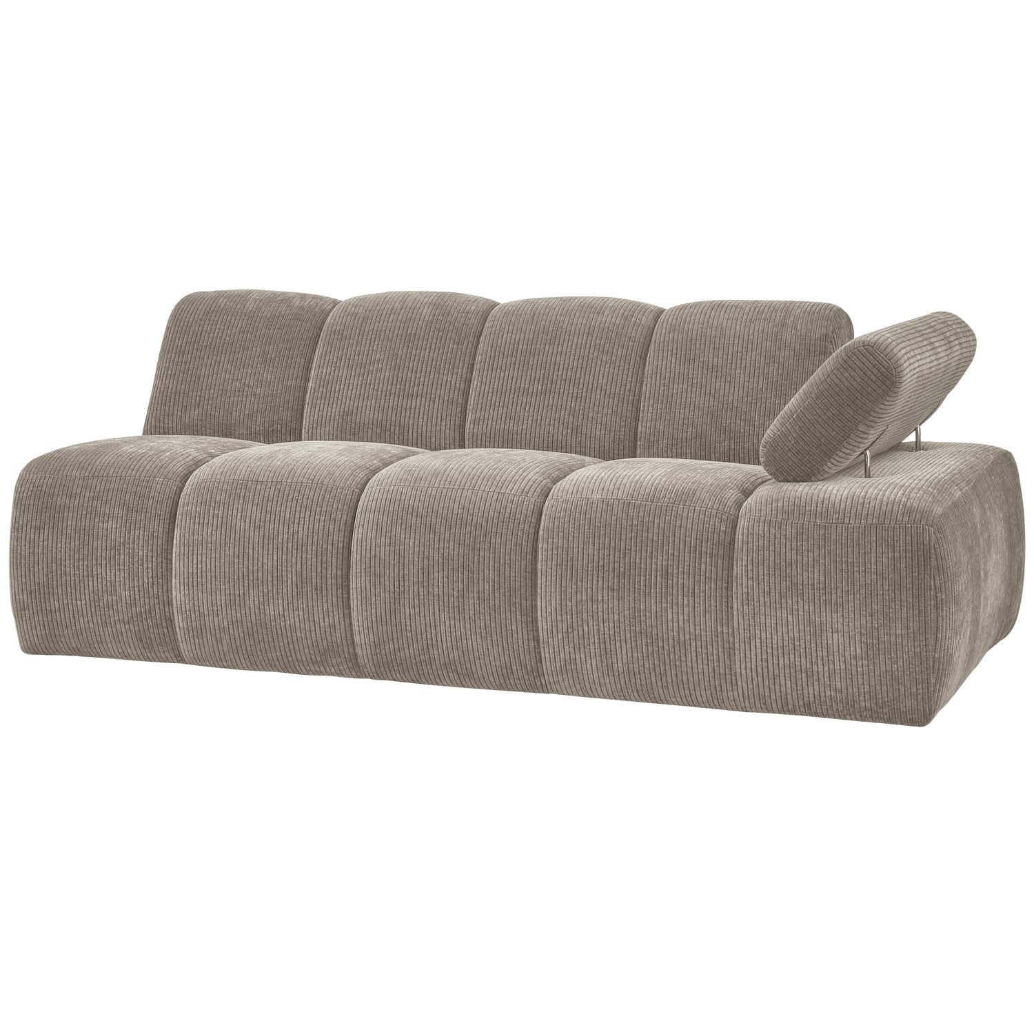MOJO modular sofa - right-facing 2-seater dark sandy corduroy element