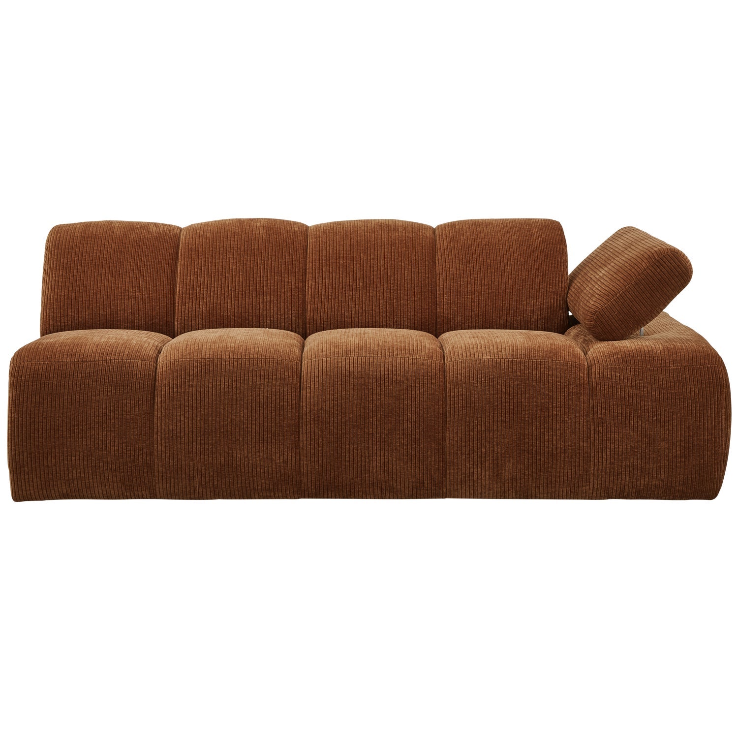 MOJO modular sofa - right-facing 2-seater brown corduroy element