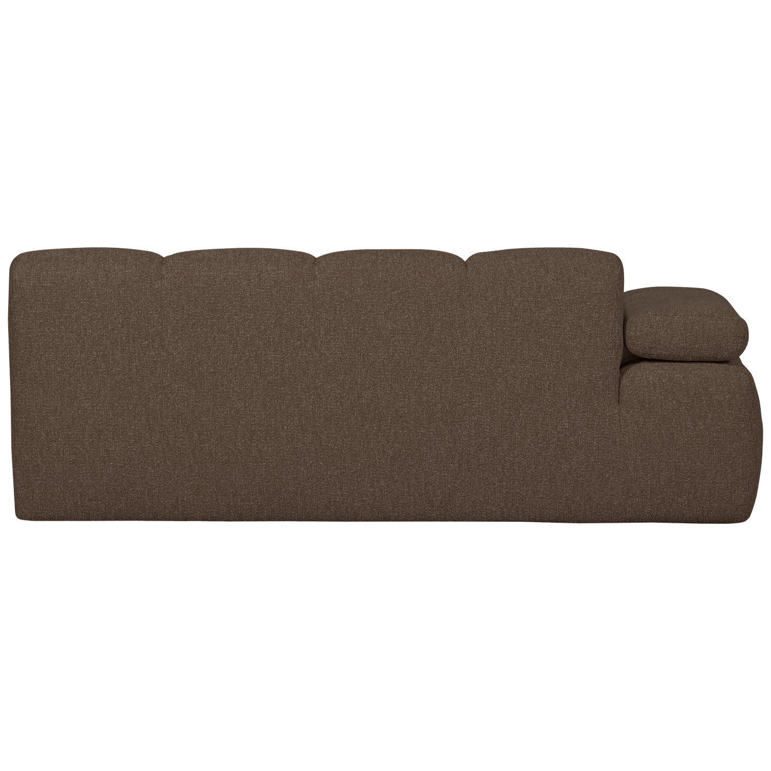 MOJO modular sofa - left-sided 2-seater dark brown bouclé element