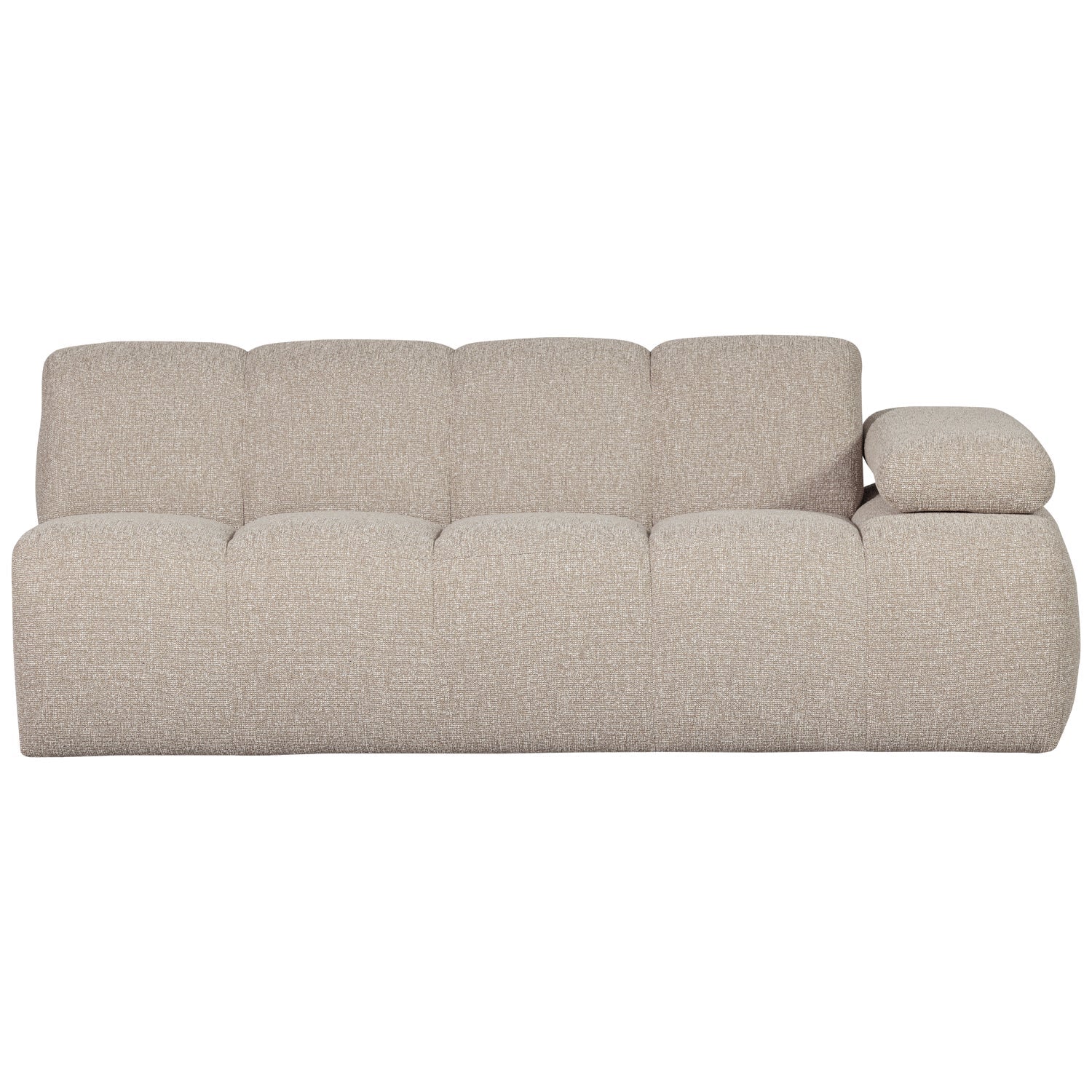 MOJO modular sofa - right-facing 2-seater beige mélange bouclé element