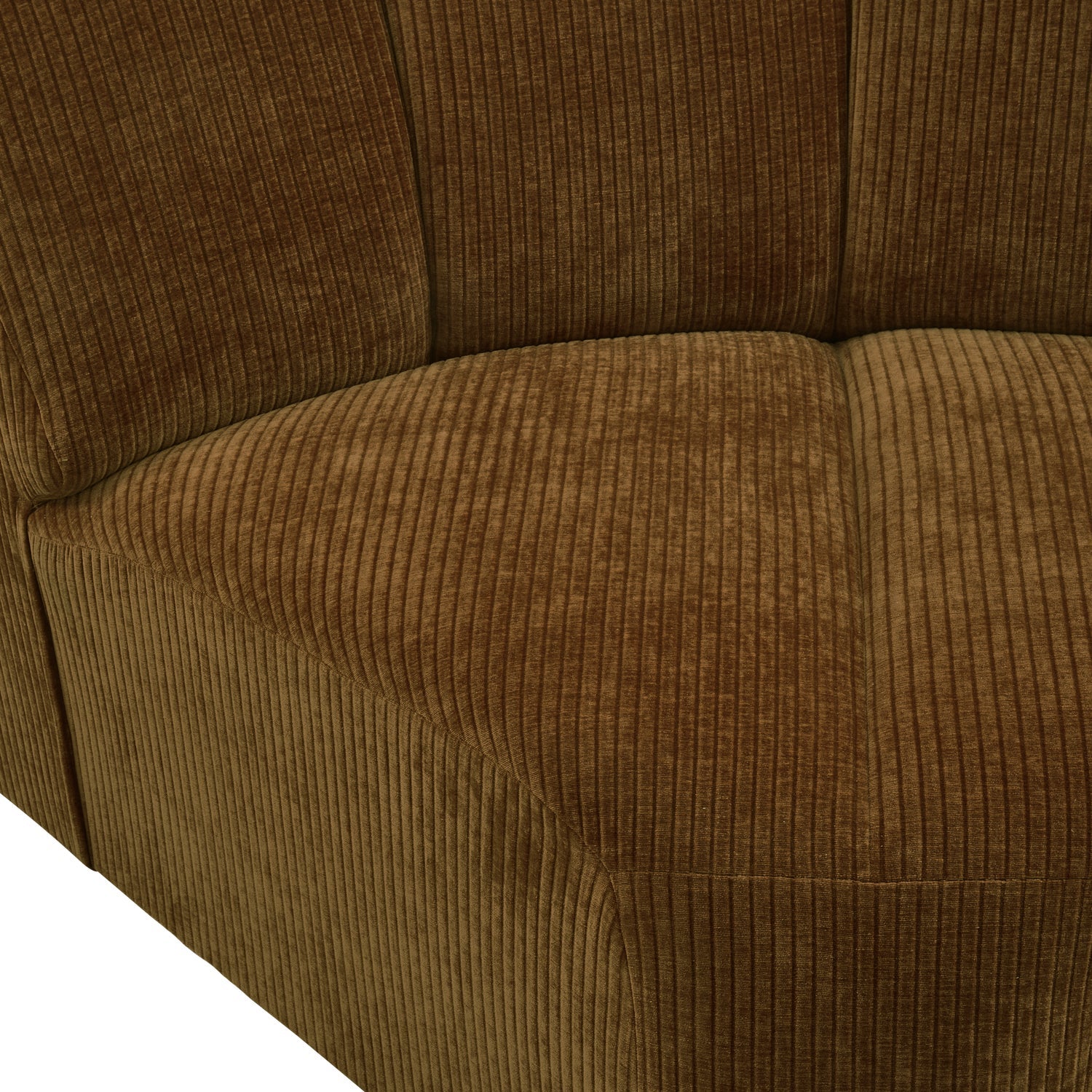 MOJO modular sofa - dark honey corduroy corner element