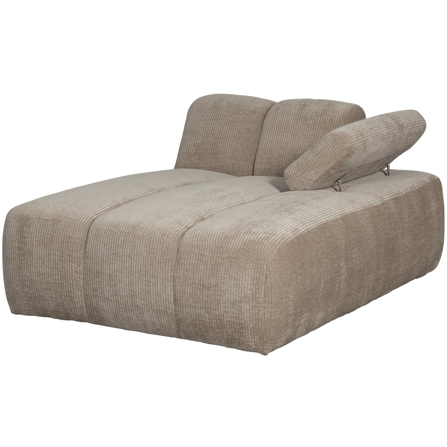 MOJO modular sofa - right-facing chaise longue dark sandy corduroy