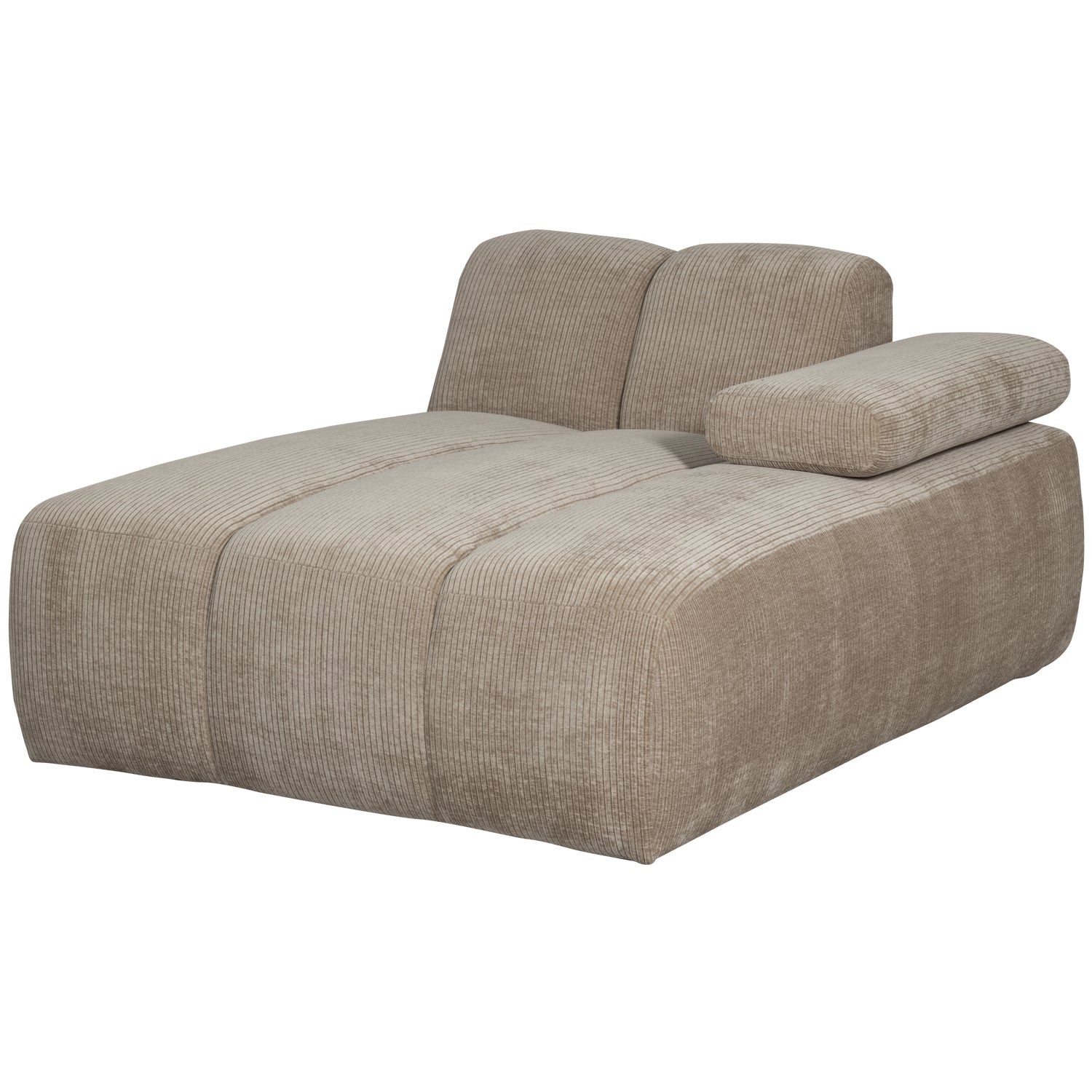 MOJO modular sofa - right-facing chaise longue dark sandy corduroy