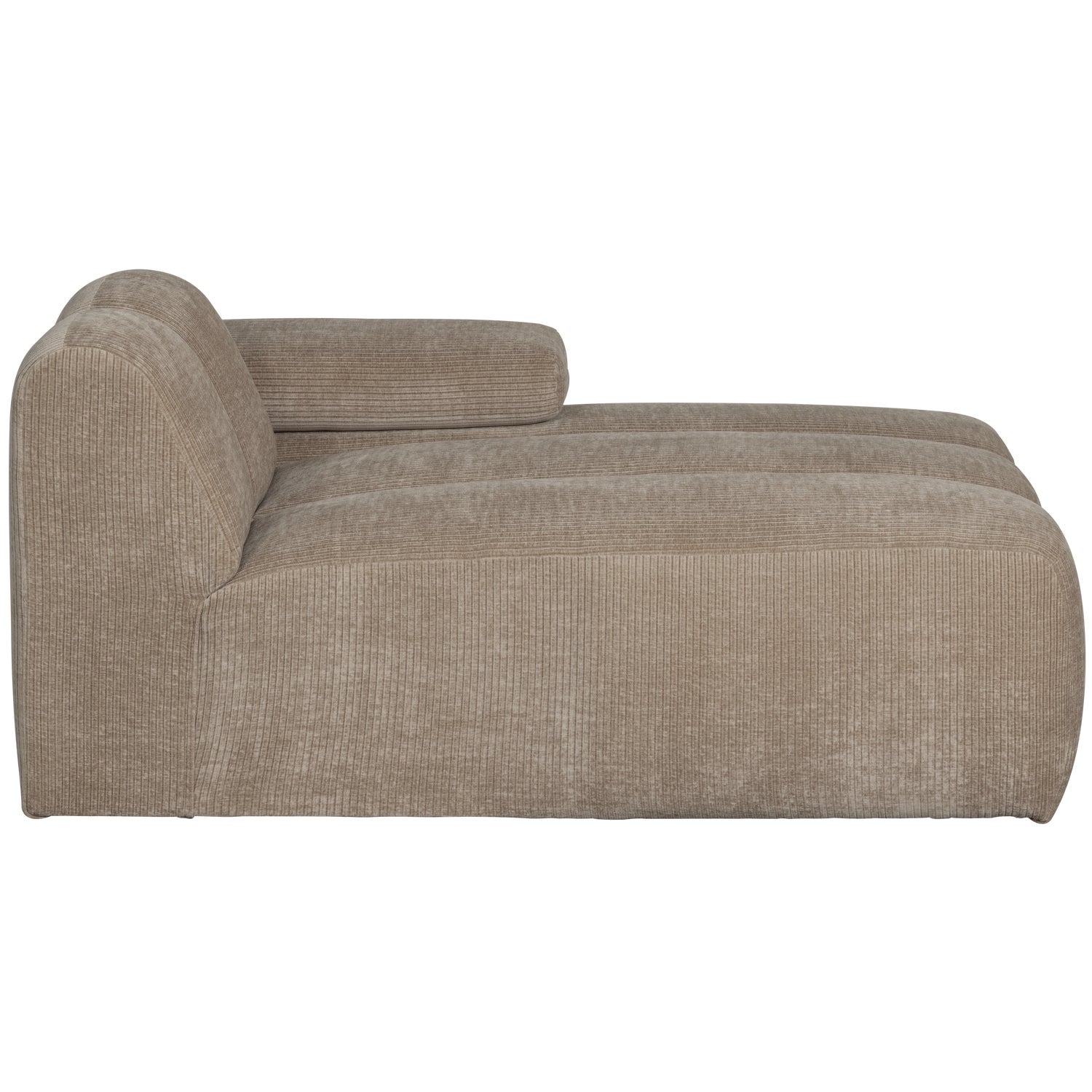 MOJO modular sofa - right-facing chaise longue dark sandy corduroy
