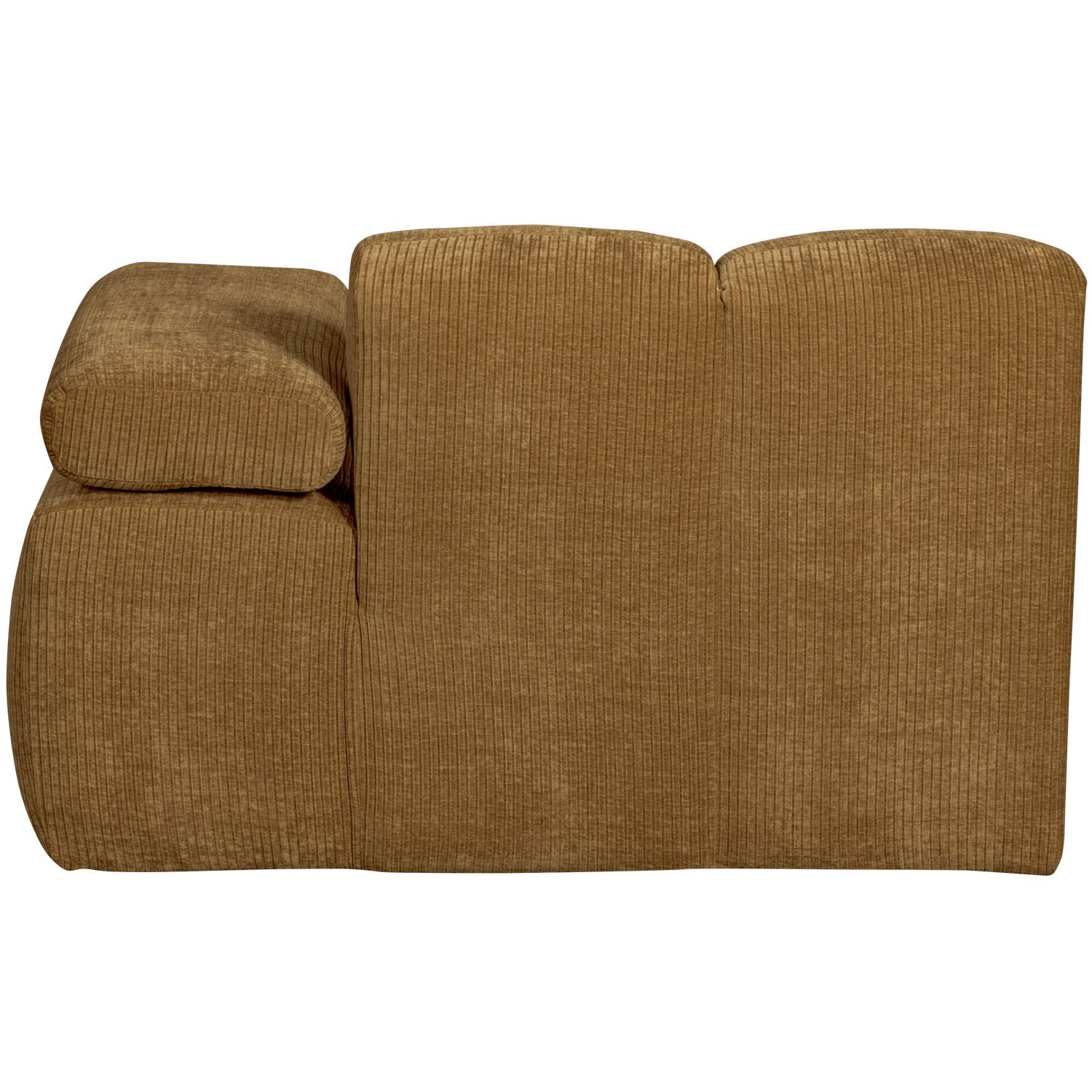 MOJO modular sofa - right-side chaise longue dark honey corduroy