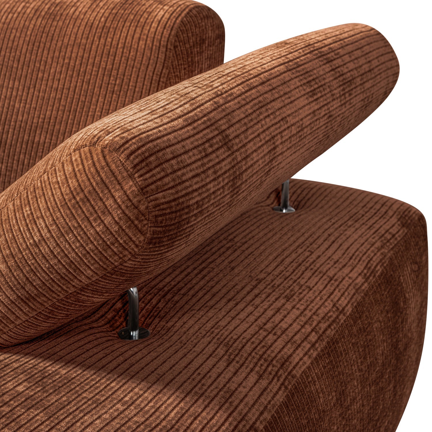 MOJO modular sofa - right-sided brown corduroy chaise longue