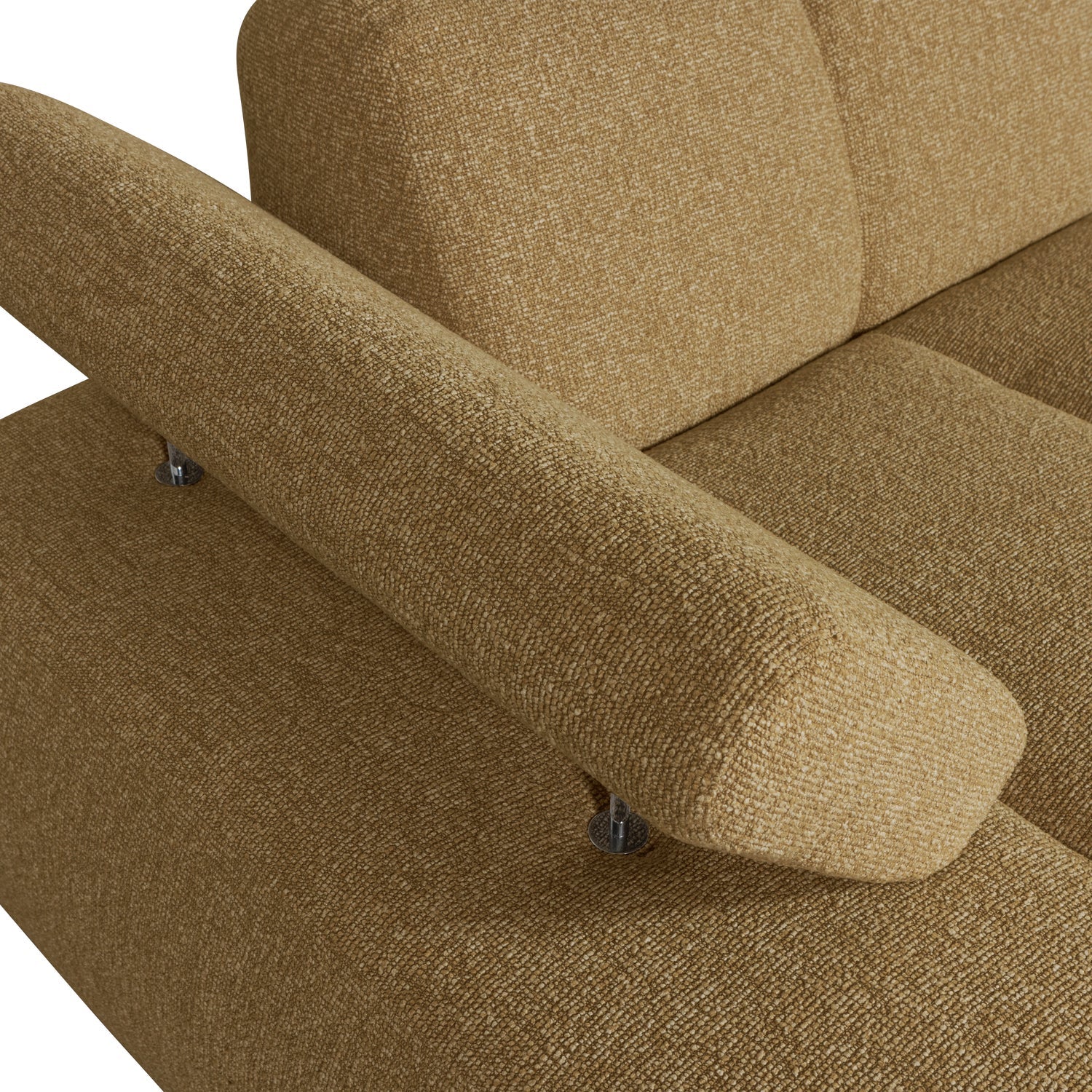 MOJO modular sofa - left-side chaise longue dark honey bouclé