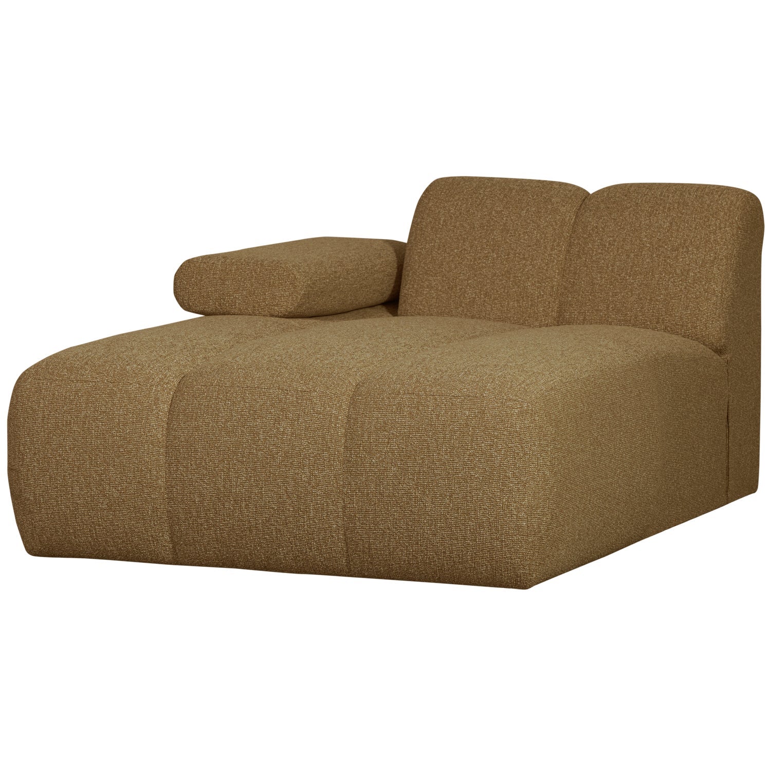 MOJO modular sofa - left-side chaise longue dark honey bouclé
