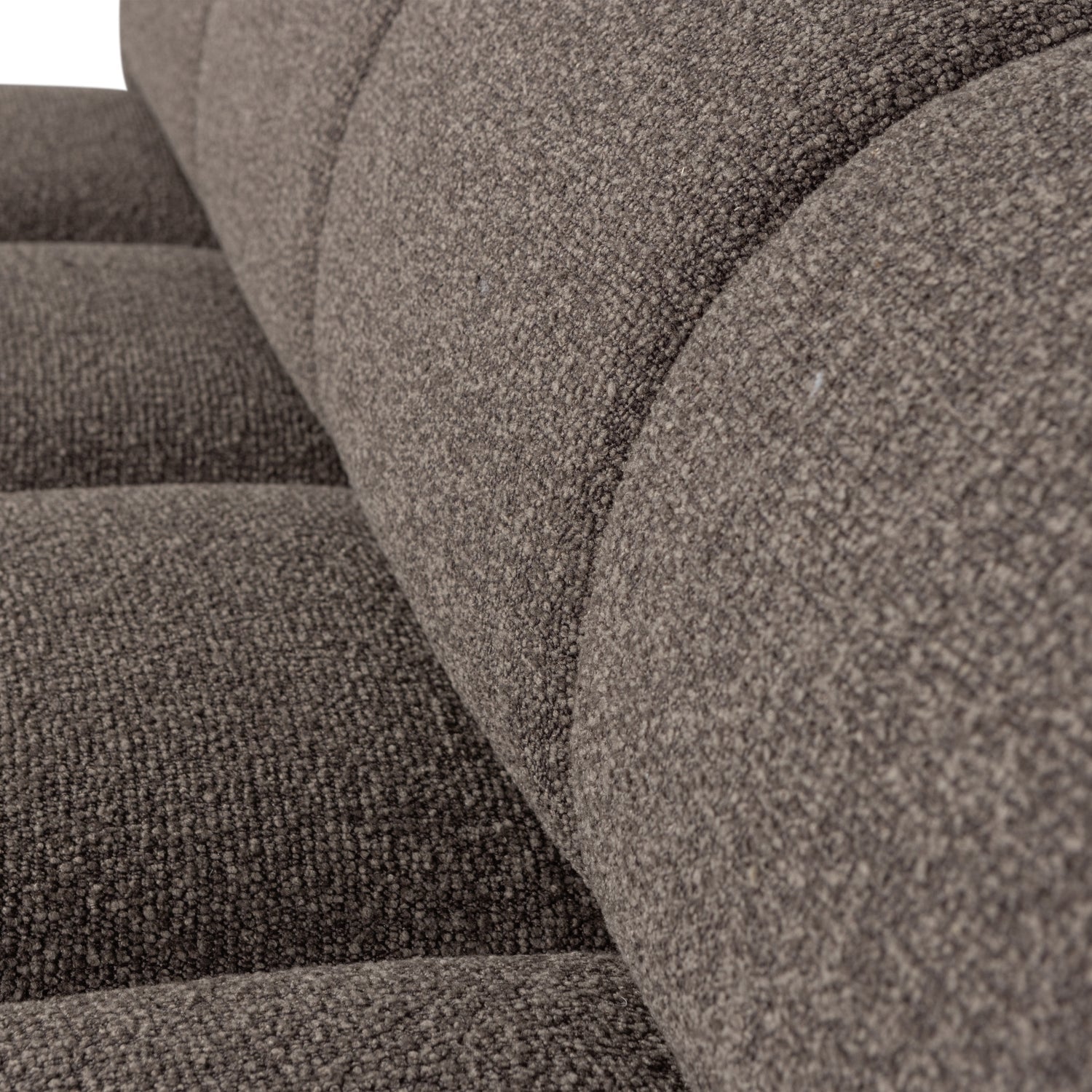 MOJO modular sofa - 3-seater dark brown bouclé element
