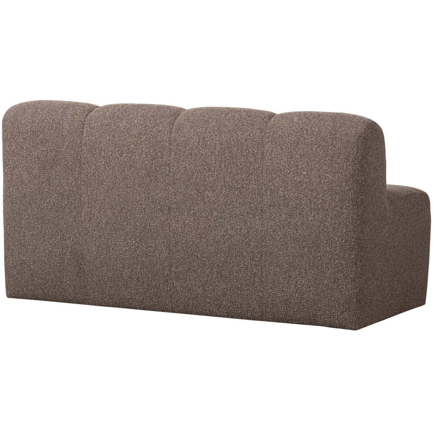 MOJO modular sofa - 3-seater dark brown bouclé element