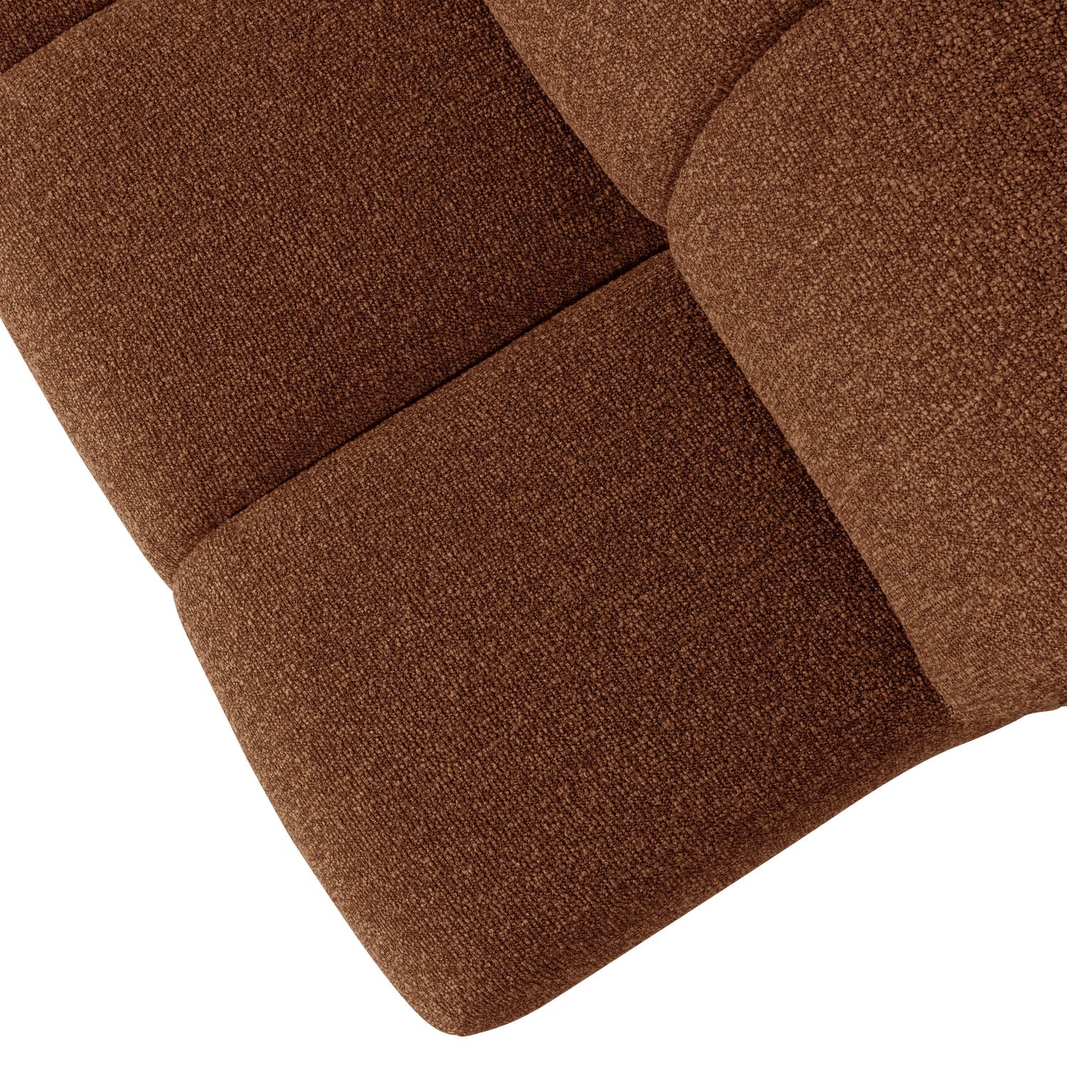MOJO BENCH Modular Sofa - 3-Seater Rusty Brown Bouclé Element
