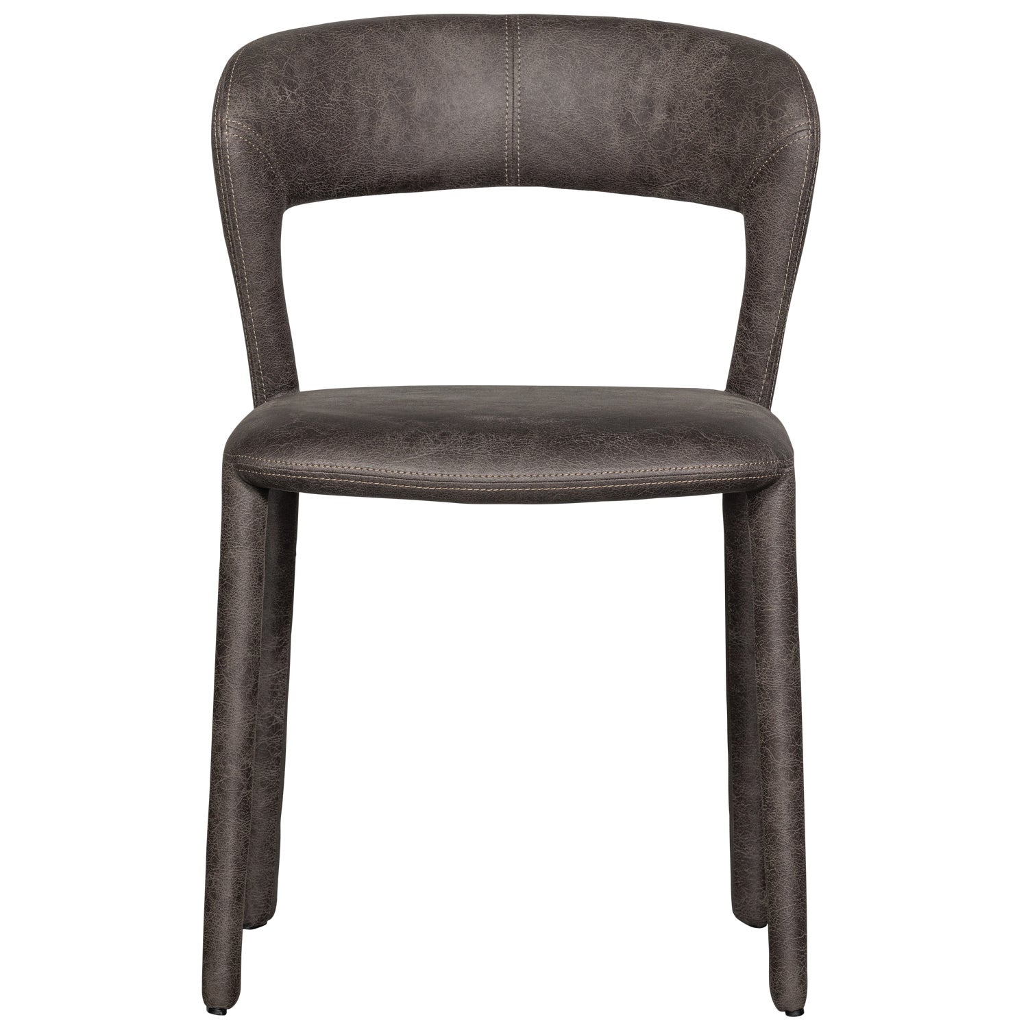 NOBLE Chair Dark Brown Eco-Leather