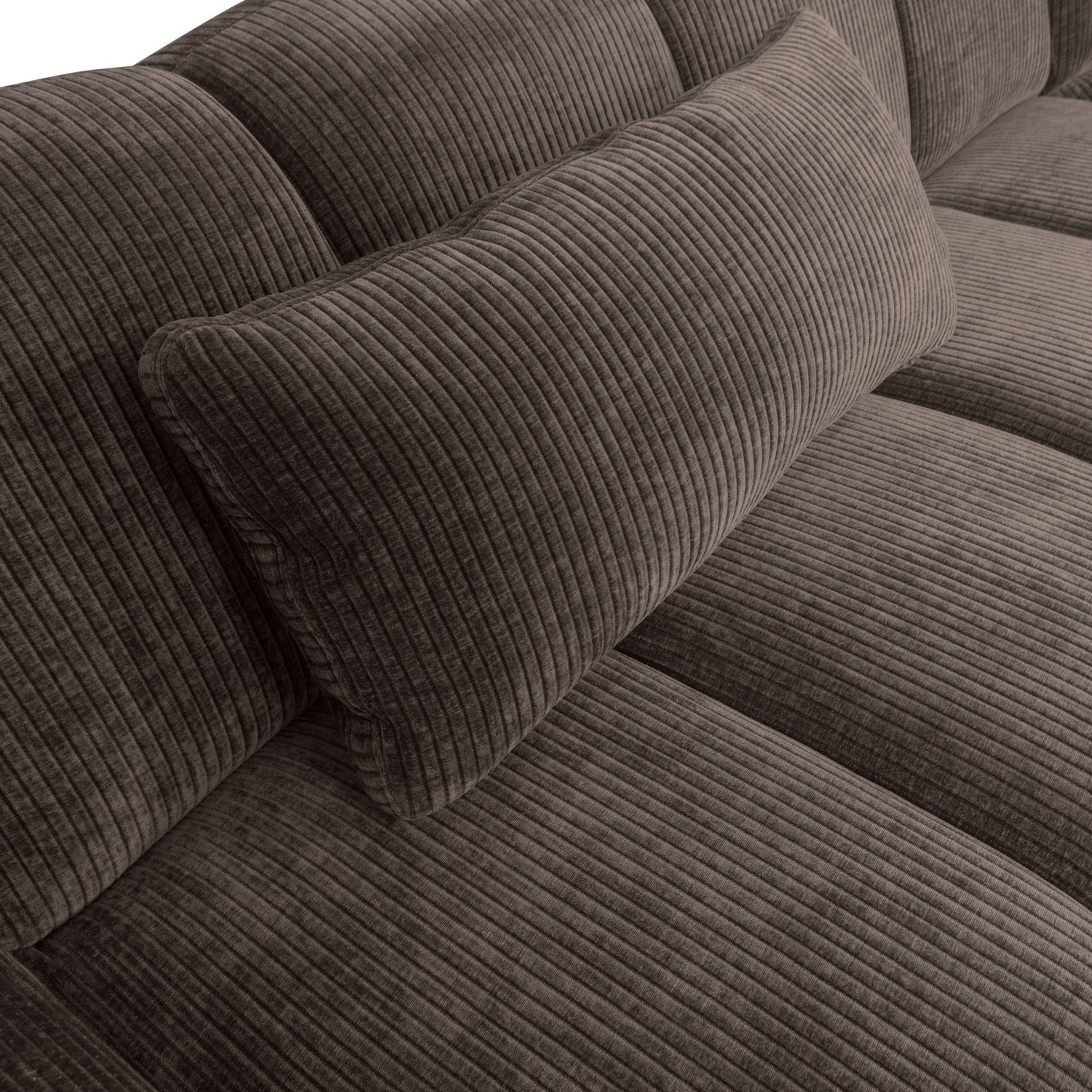 Kissen MOJO dunkelbraunes Cord