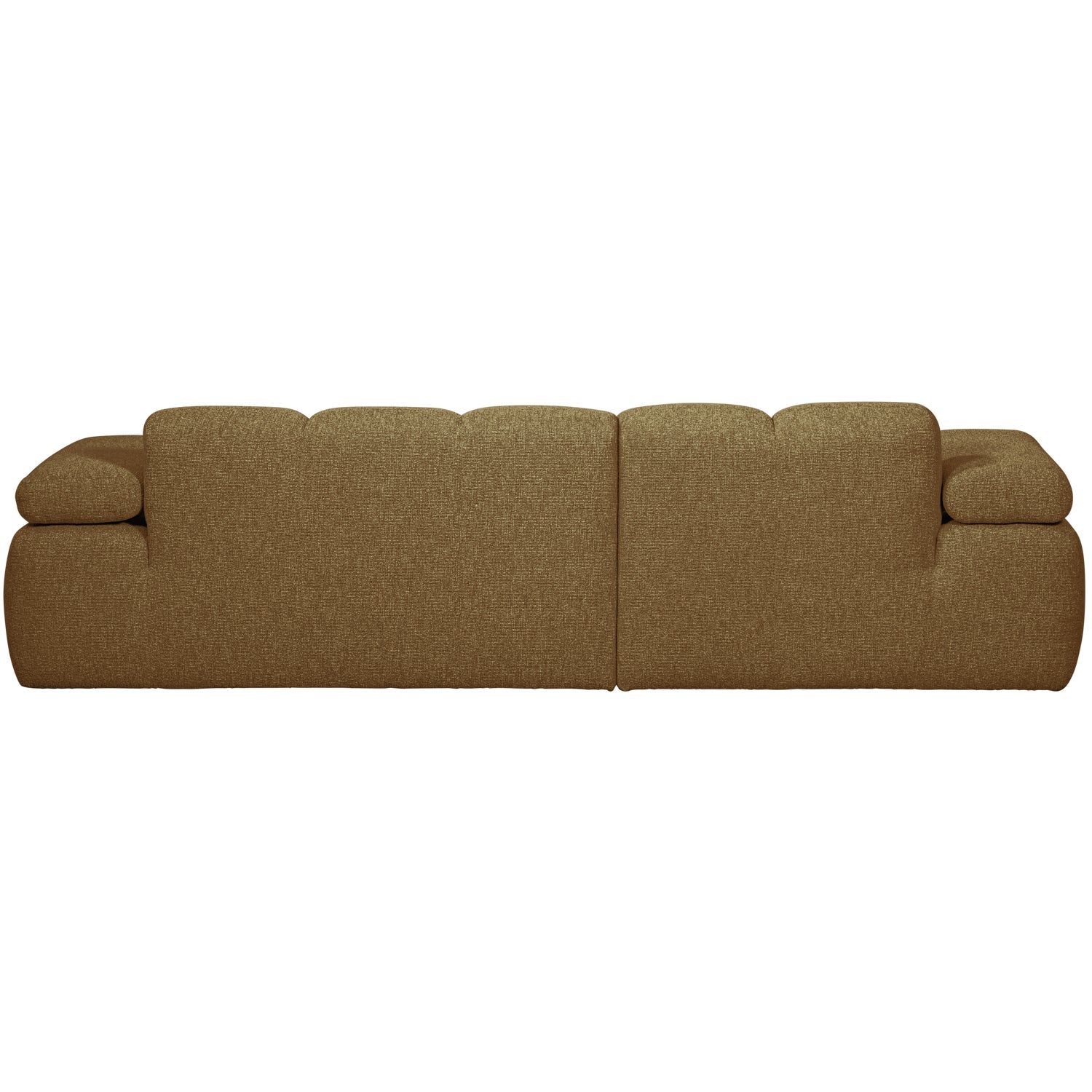 Left-facing modular corner sofa MOJO in dark honey bouclé