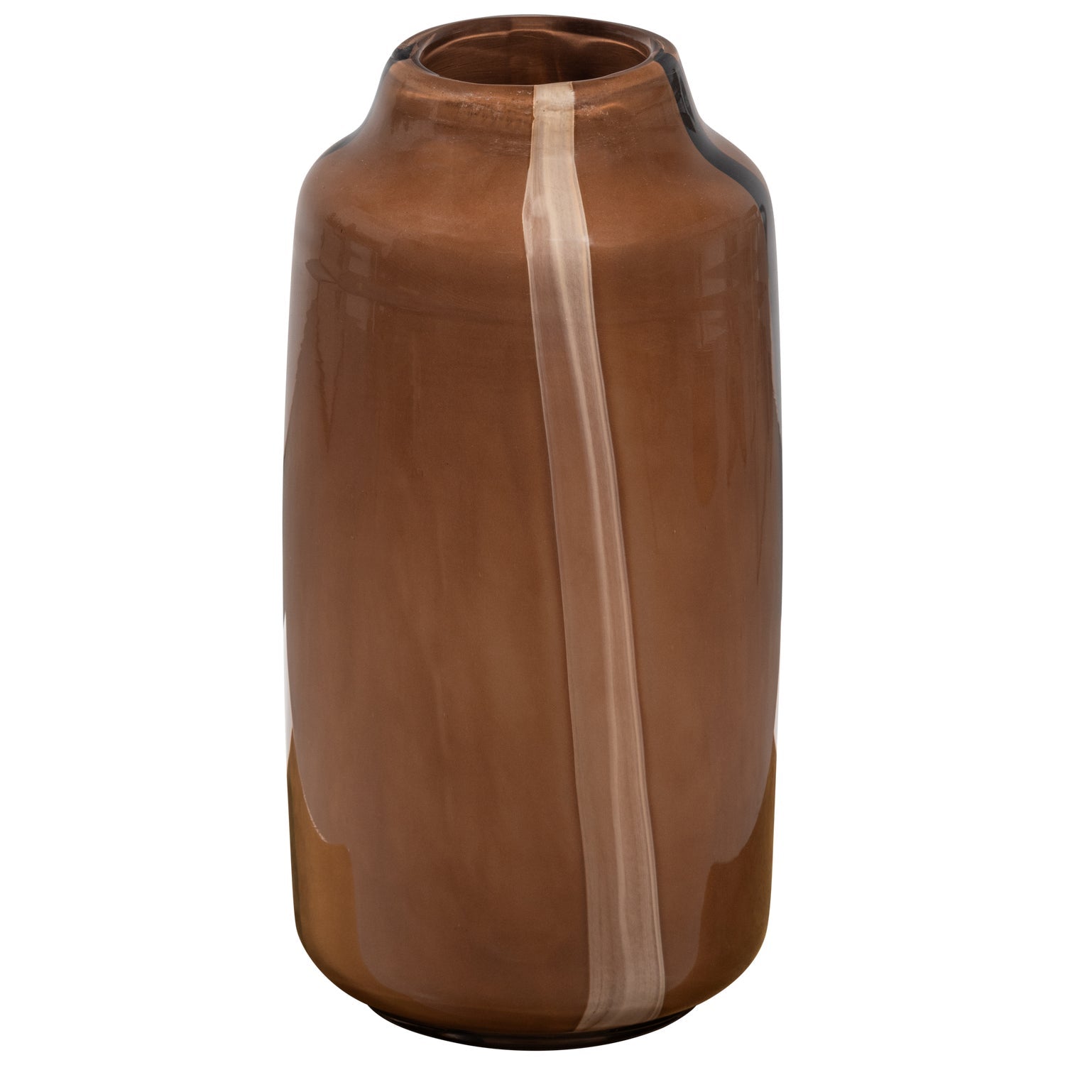 SELENA vase brown glass
