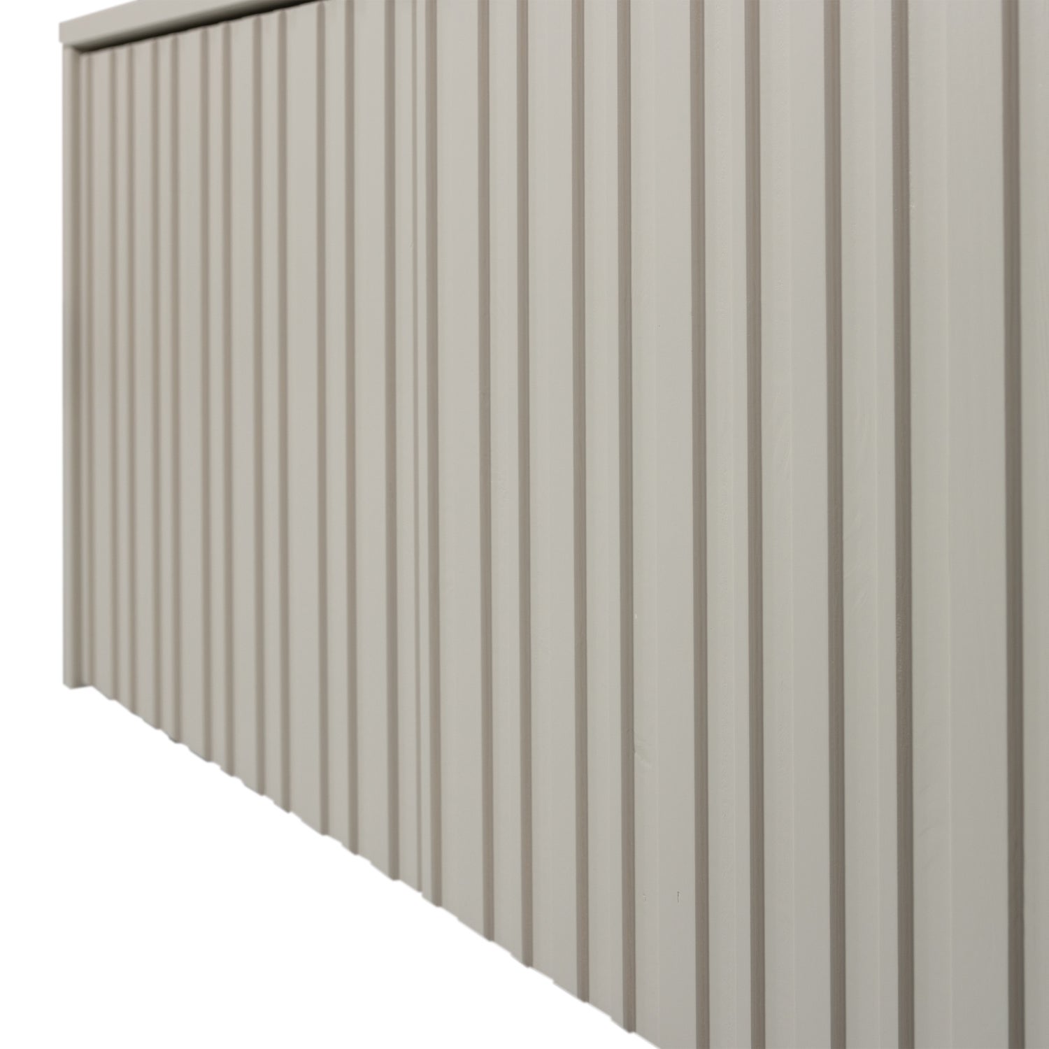 Bank mit Gravurschubladen grauer Kiefernholz