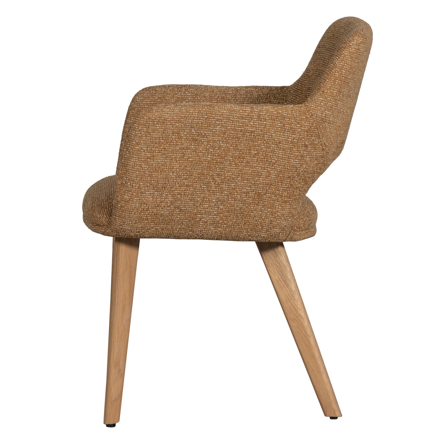 MURAT Chair brown with oak base