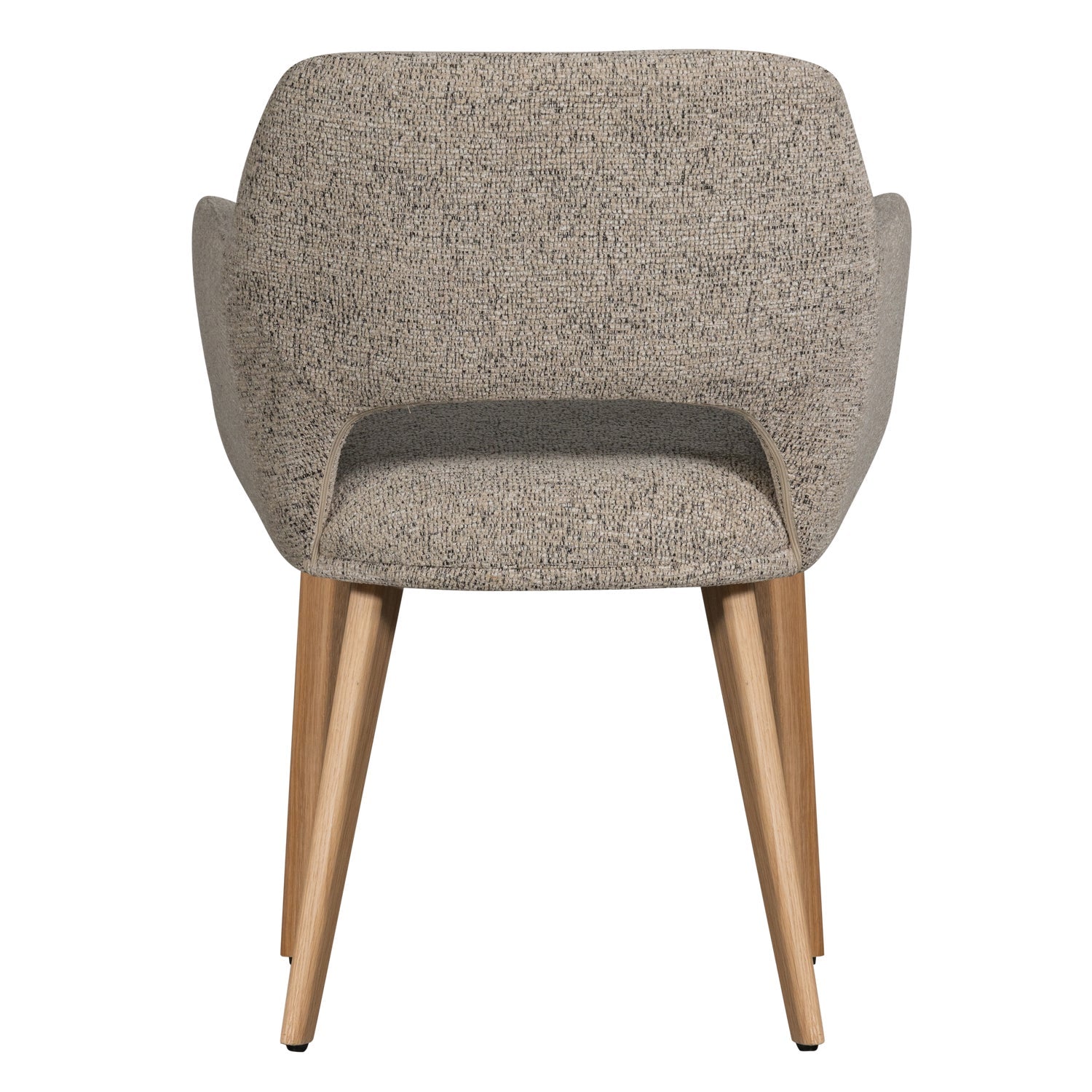 MURAT chair in gray-beige with an oak base