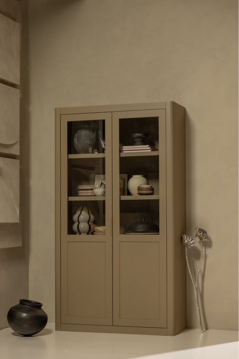 Vitrine GUNNAR beige