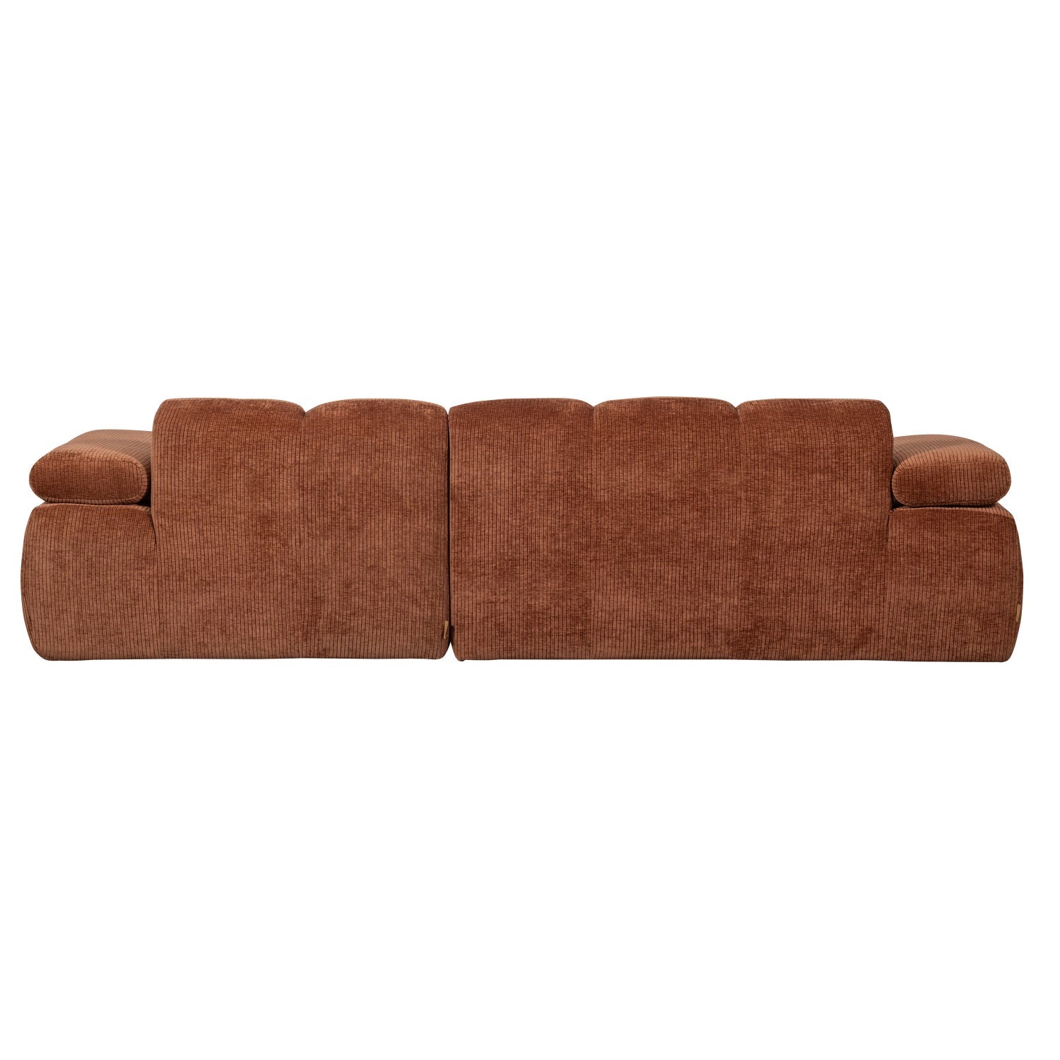 Right-facing modular sofa MOJO rusty brown corduroy