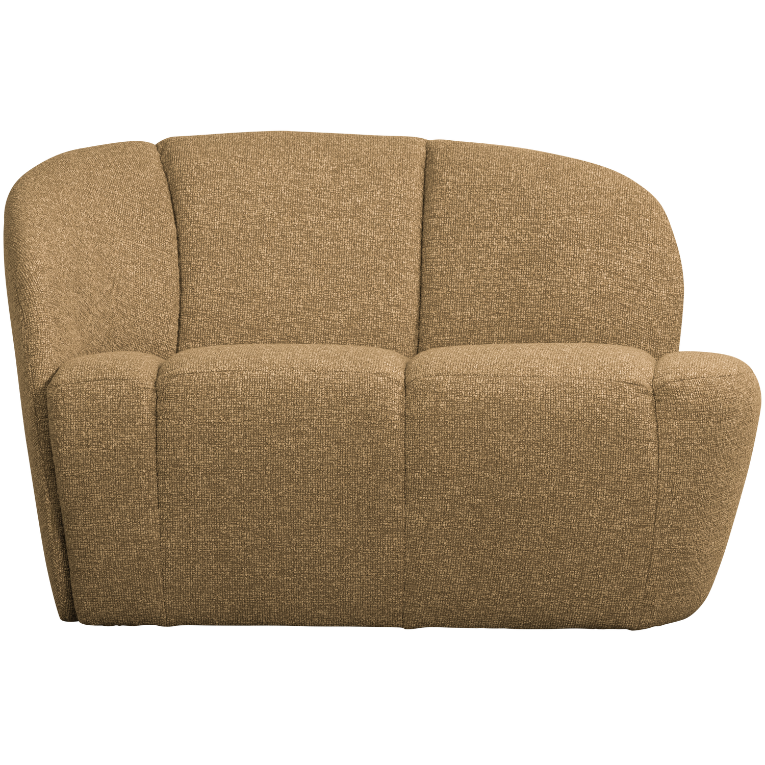 Sofa linksseitig 2-sitzig MOJO honigmelange Boucle