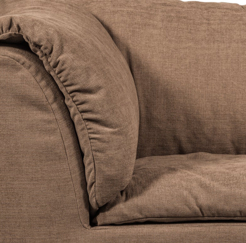 Modulares Sofa BAGGY - braunes Eckelement