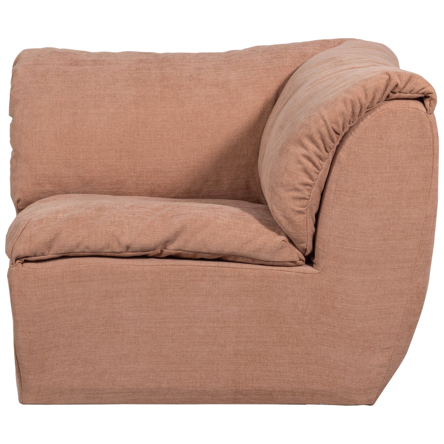 Modulares Sofa BAGGY - Eckelement in Rosa