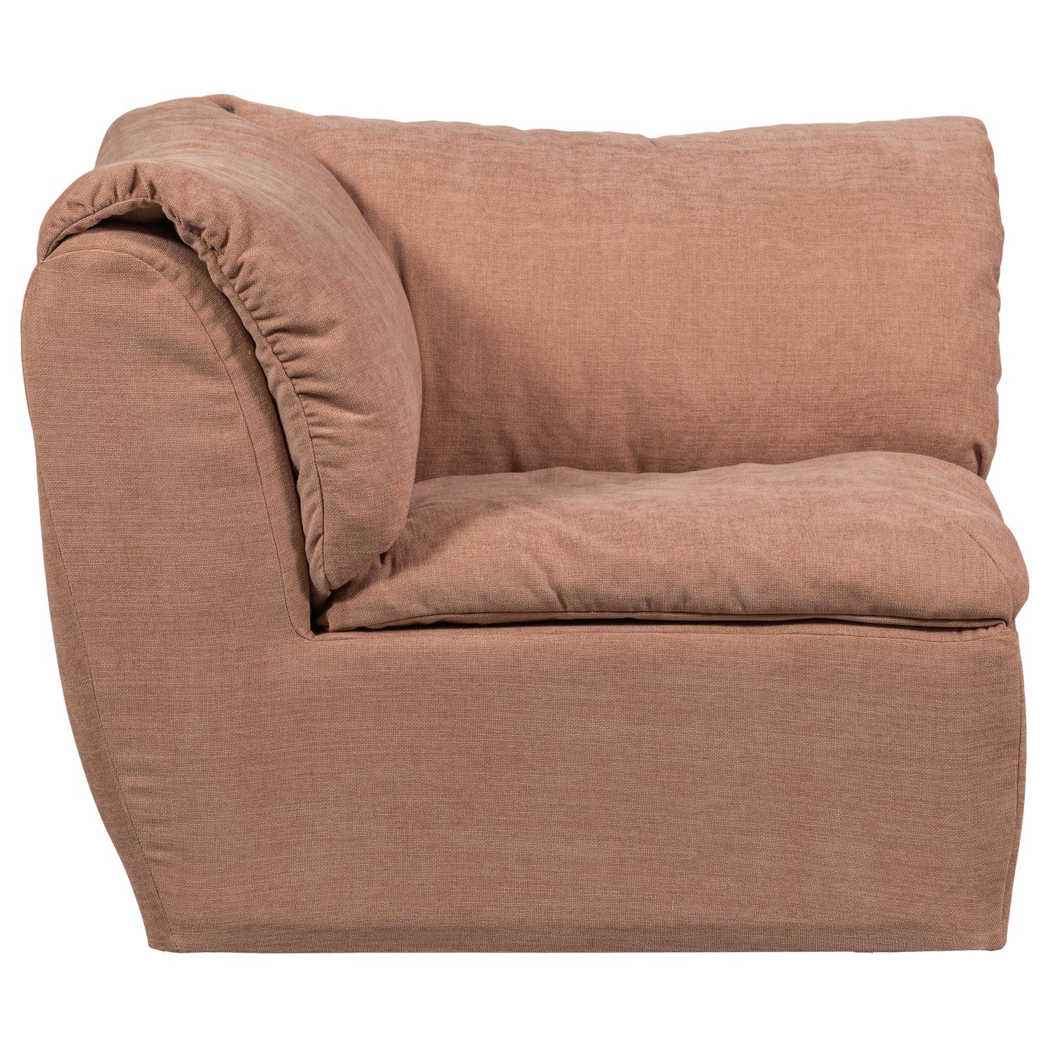 Modulares Sofa BAGGY - Eckelement in Rosa