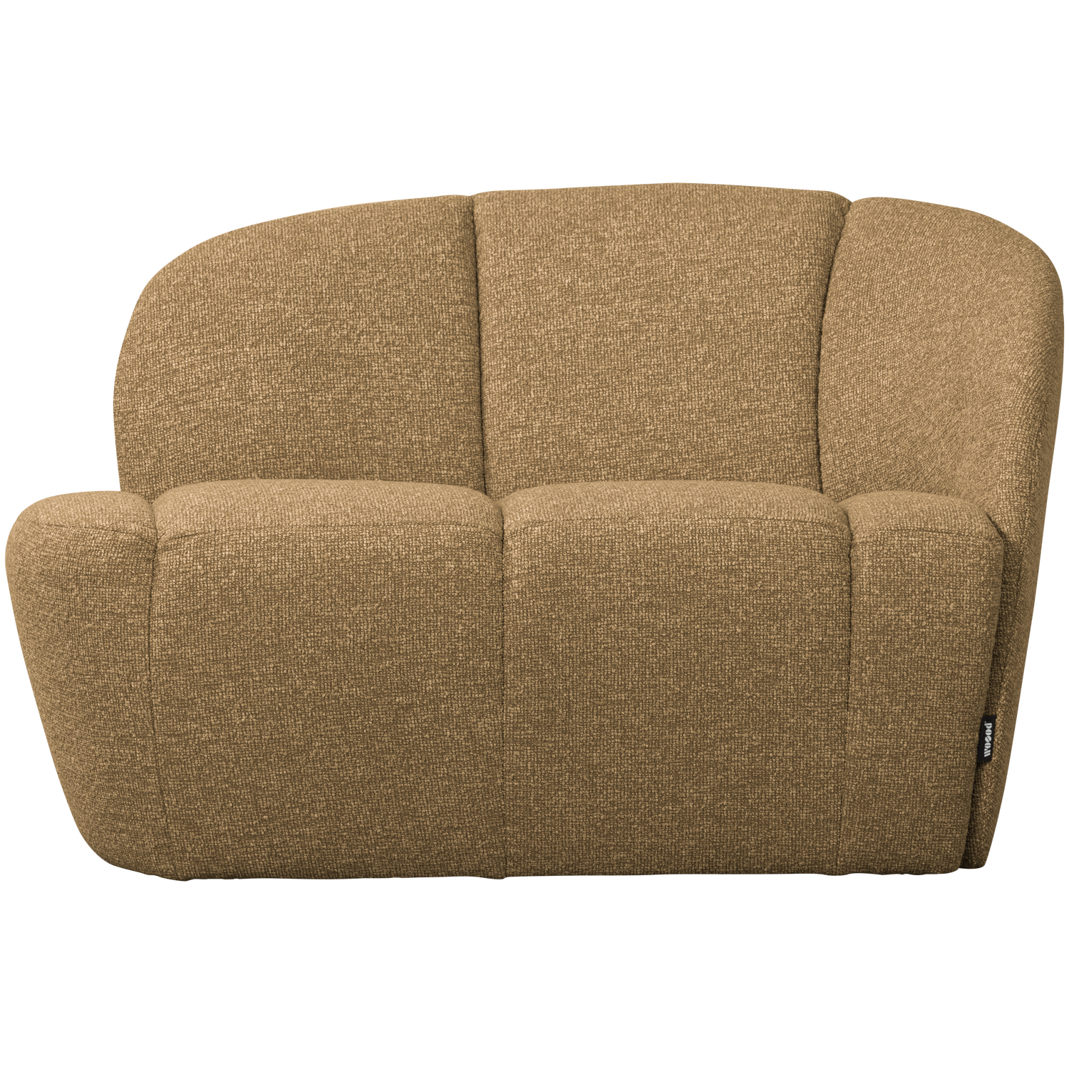 Sofa prawostronna 2-osobowa MOJO miodowy melanż boucle – Woood
