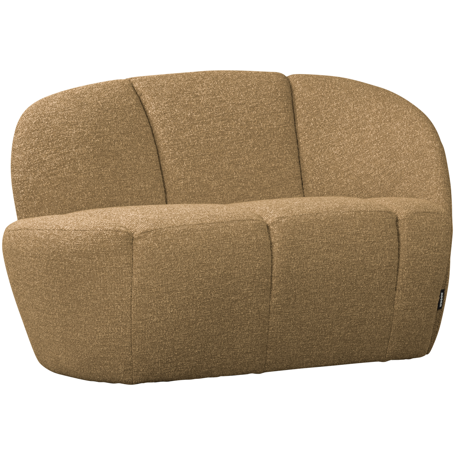 Sofa prawostronna 2-osobowa MOJO miodowy melanż boucle – Woood