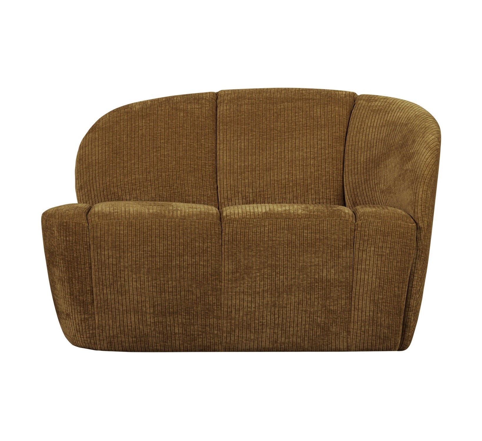 Right-facing 2-seater sofa MOJO dark honey corduroy