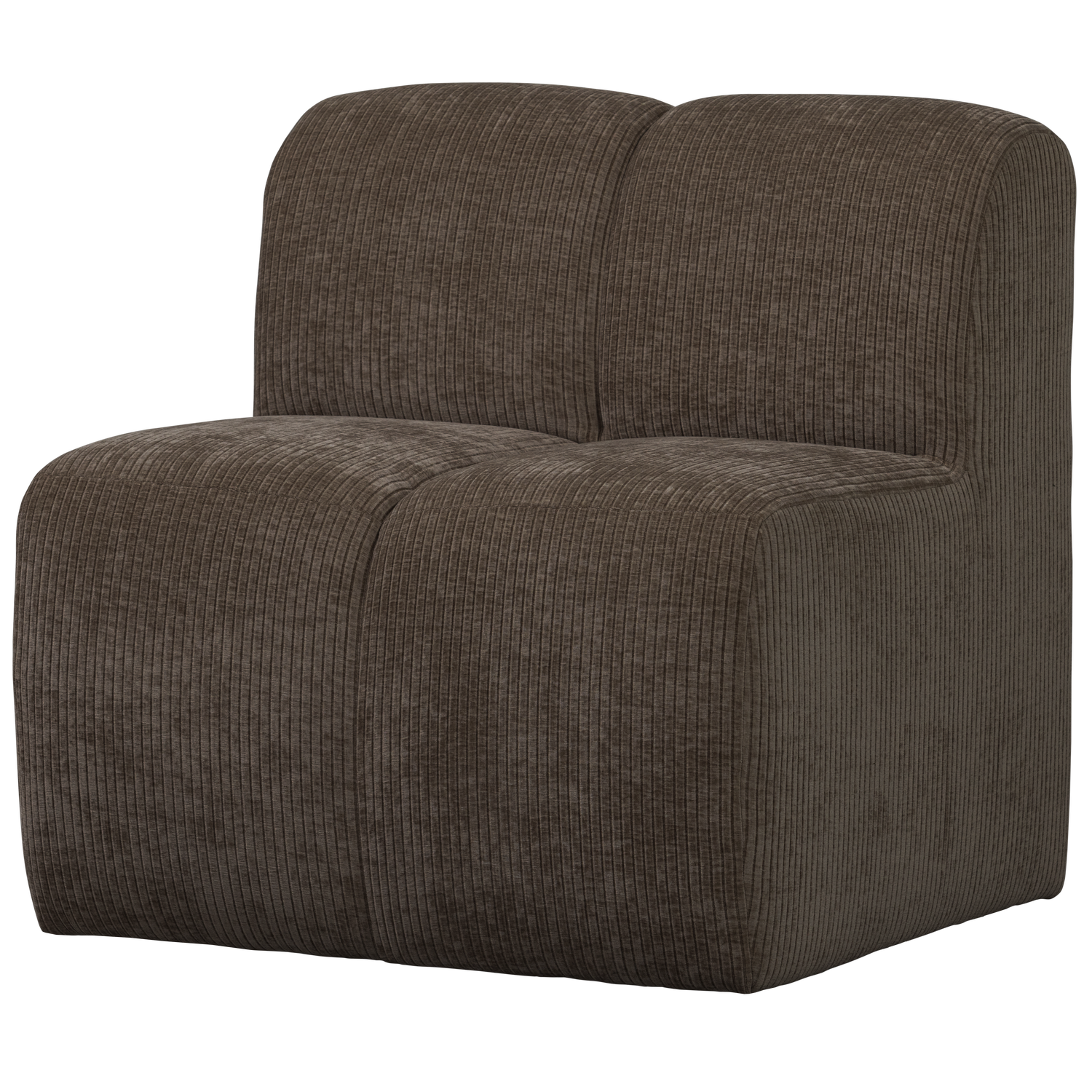 Fotel / moduł MOJO BENCH brązowy sztruks – Woood