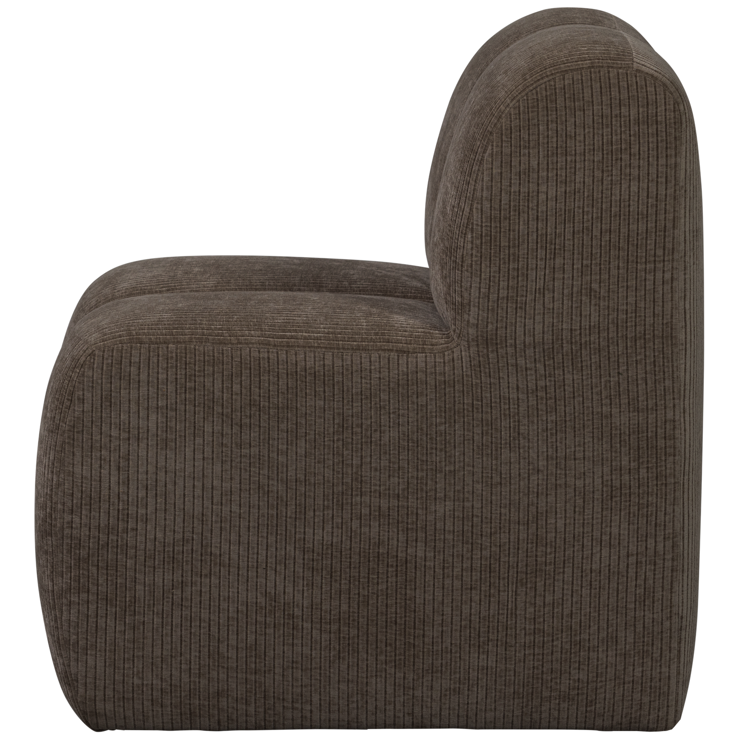 Fotel / moduł MOJO BENCH brązowy sztruks – Woood