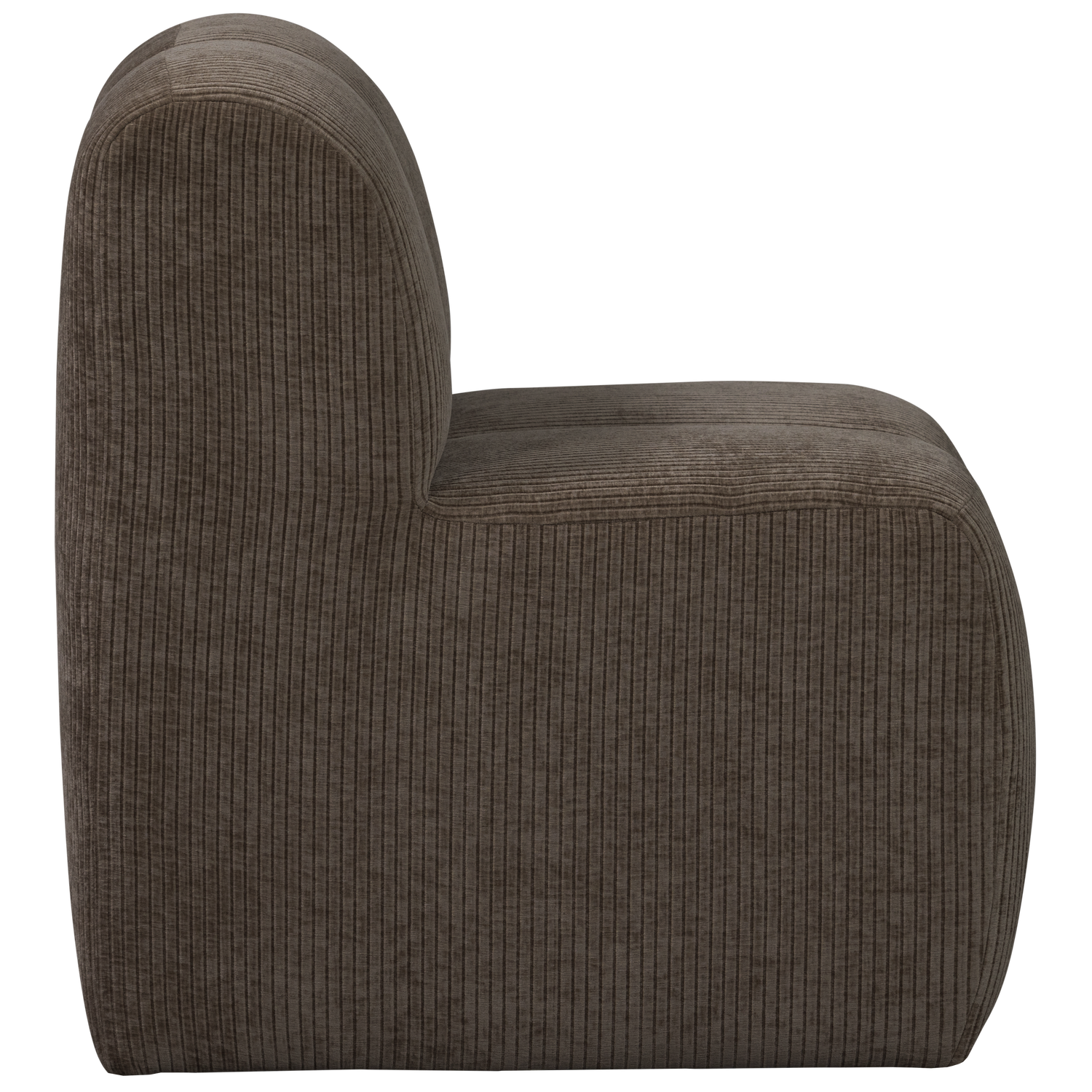 Fotel / moduł MOJO BENCH brązowy sztruks – Woood