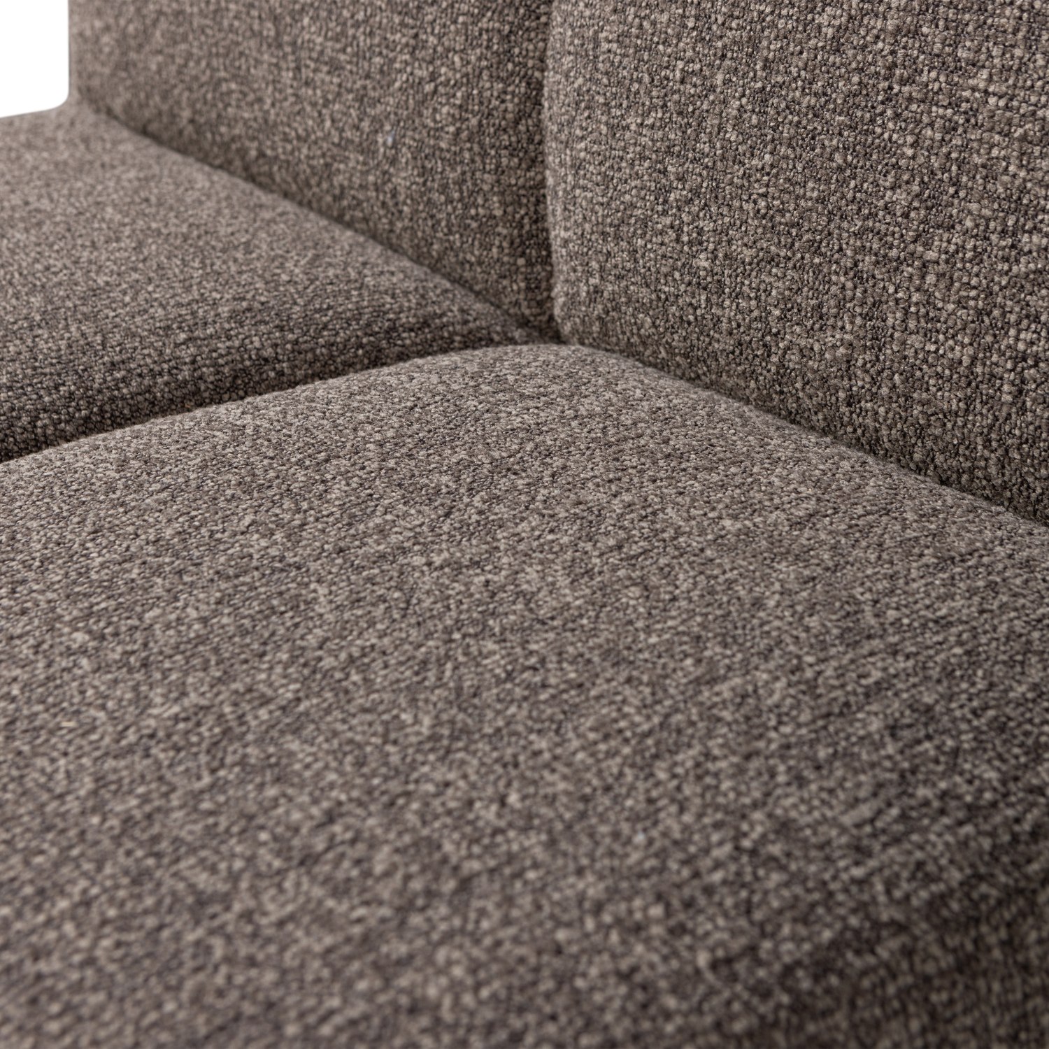 Fotel / moduł MOJO BENCH brązowy melanż boucle, marka Woood