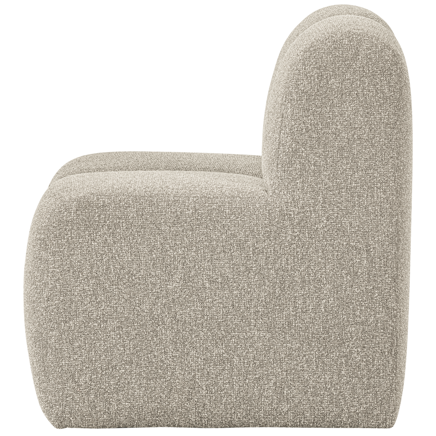 Fotel / moduł MOJO BENCH beżowy melanż boucle – Woood