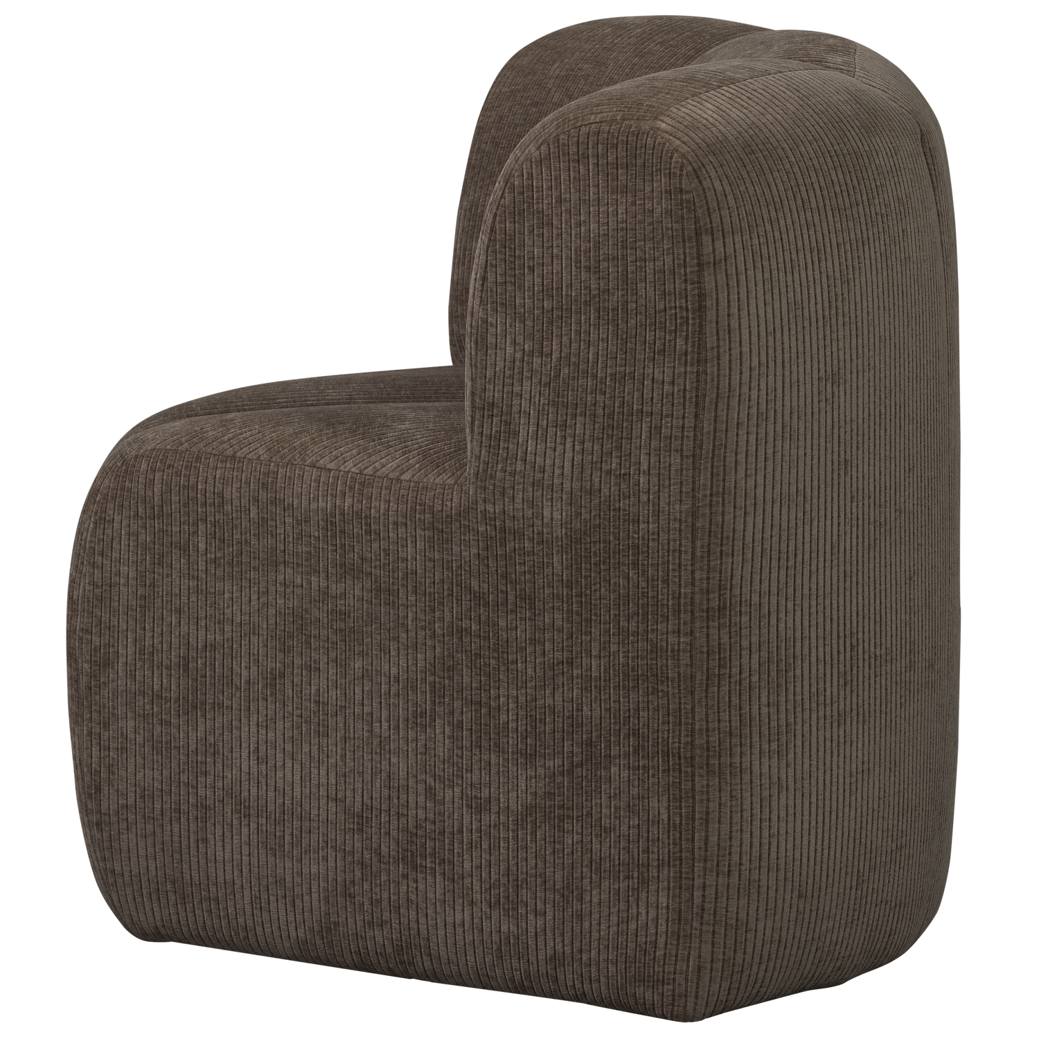 Sofa modułowa MOJO BENCH - element narożny brązowy sztruks – Woood