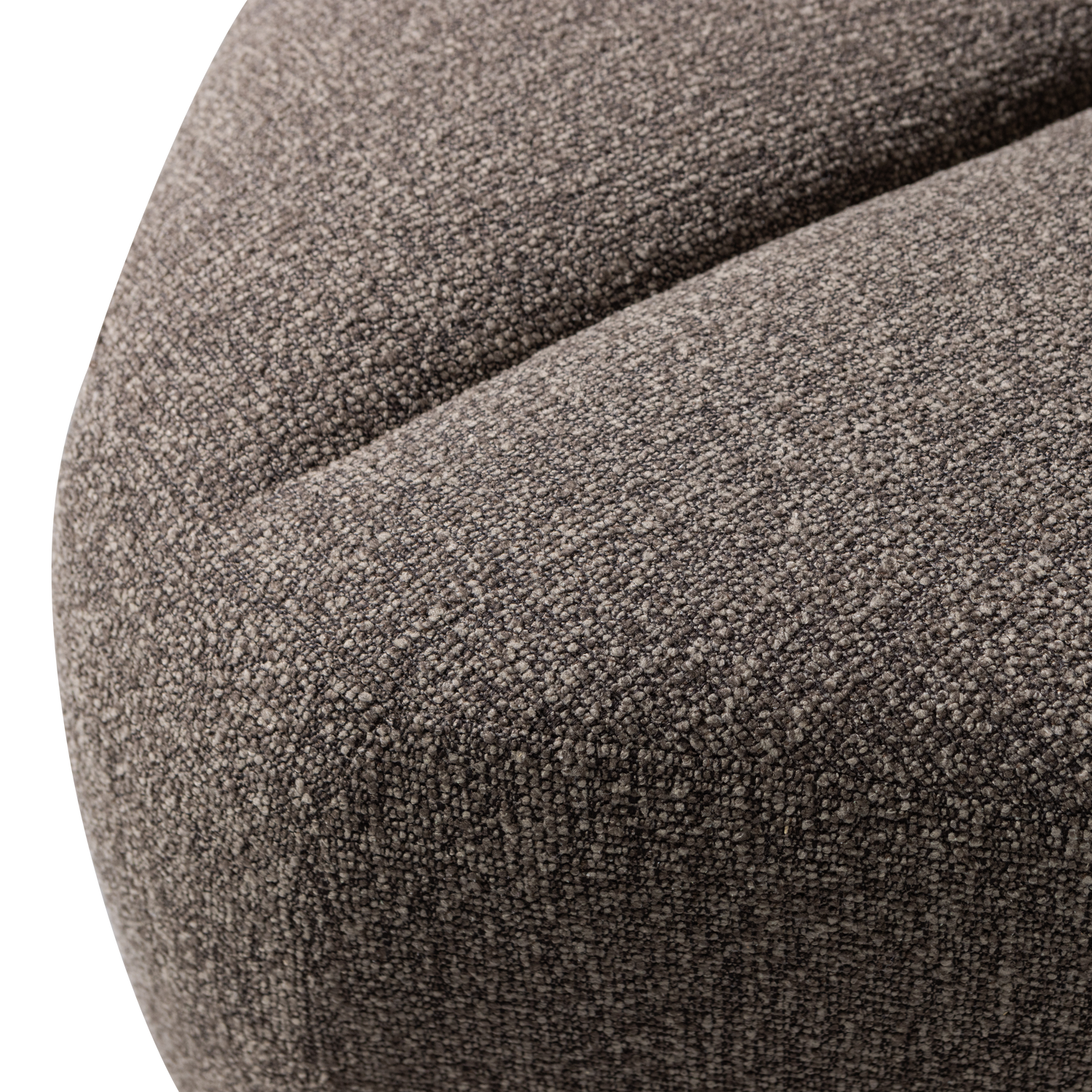Sofa modułowa MOJO BENCH - element narożny brązowy melanż boucle – Woood