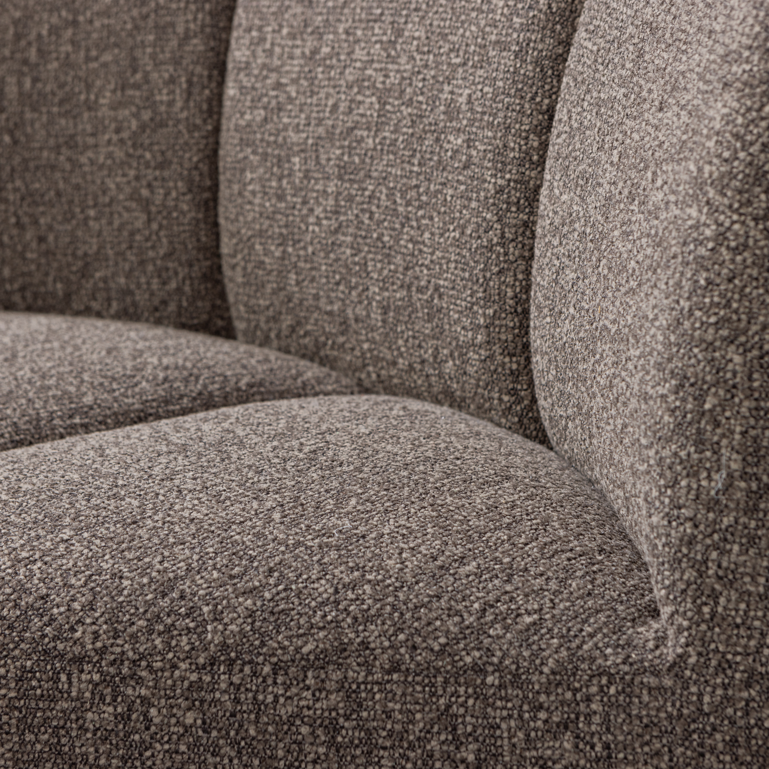 Sofa modułowa MOJO BENCH - element narożny brązowy melanż boucle – Woood