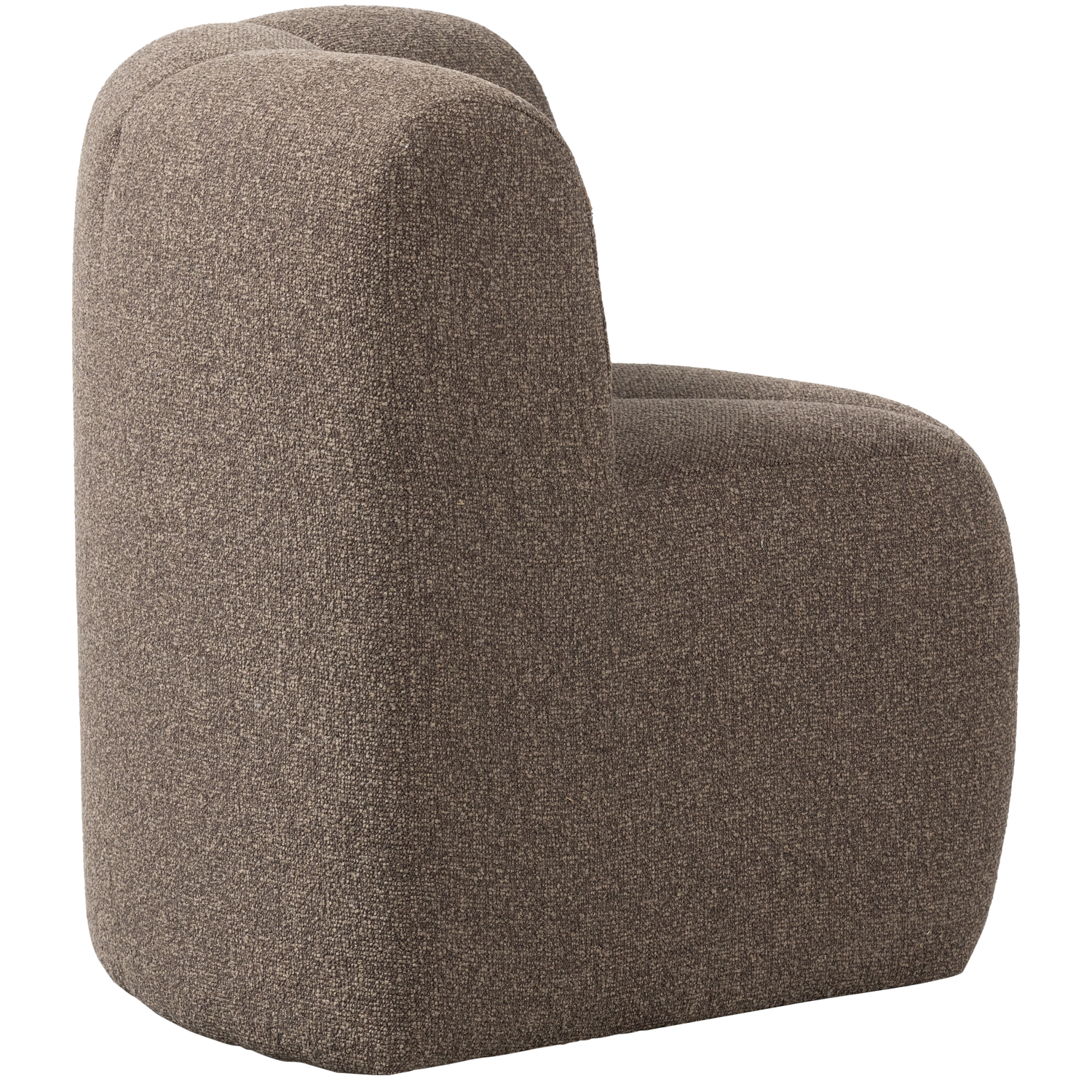 Sofa modułowa MOJO BENCH - element narożny brązowy melanż boucle – Woood