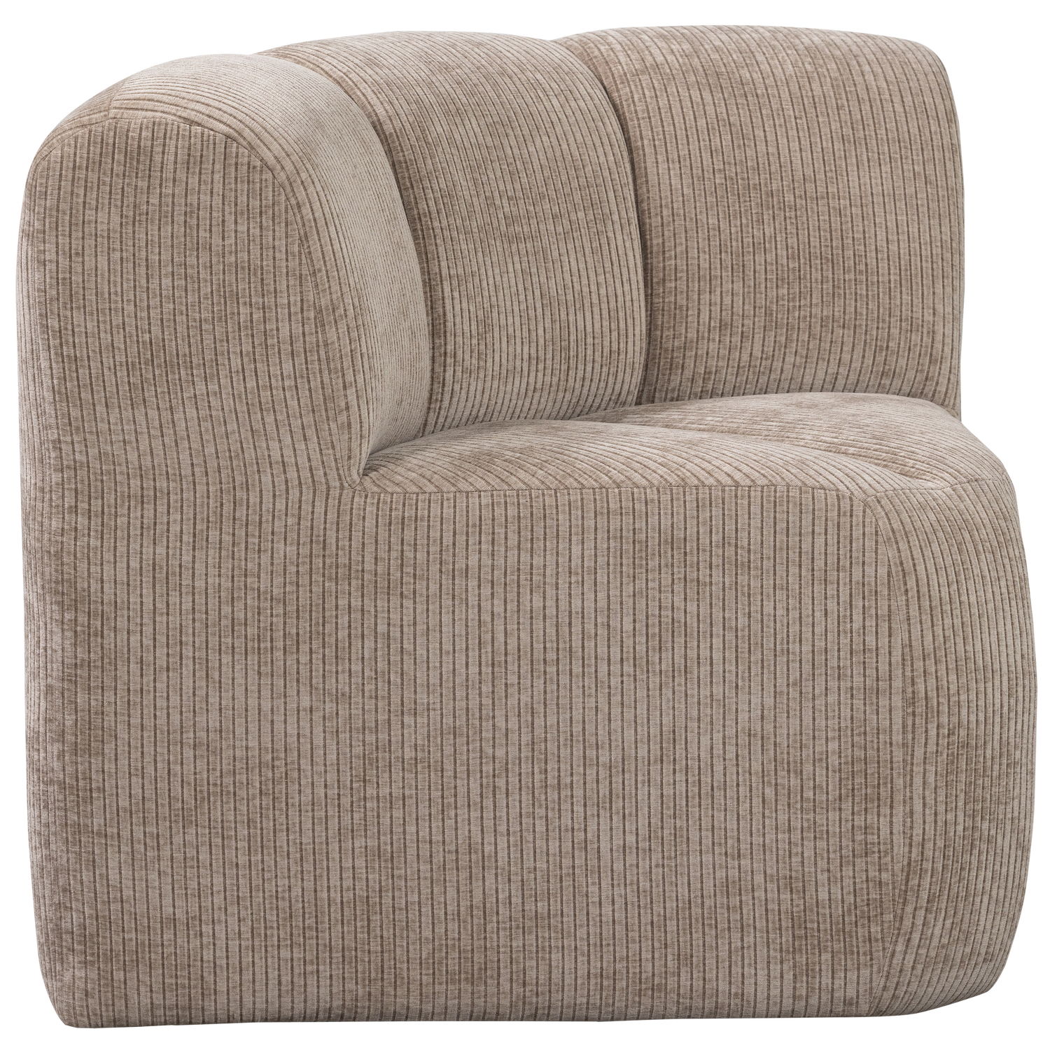 Sofa modułowa MOJO BENCH - element narożny piaskowy sztruks – Woood