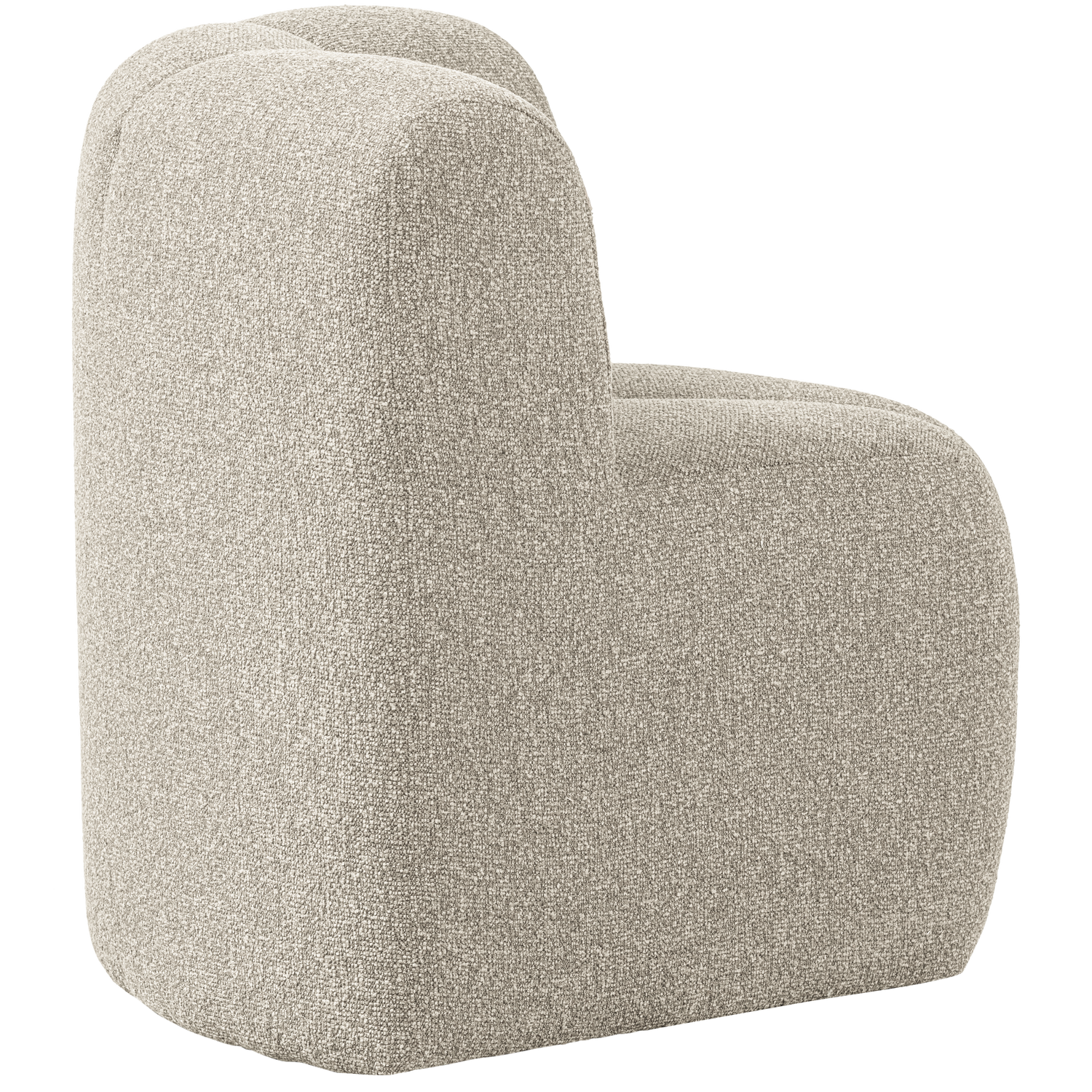 Sofa modułowa MOJO BENCH - element narożny beżowy melanż boucle – Woood