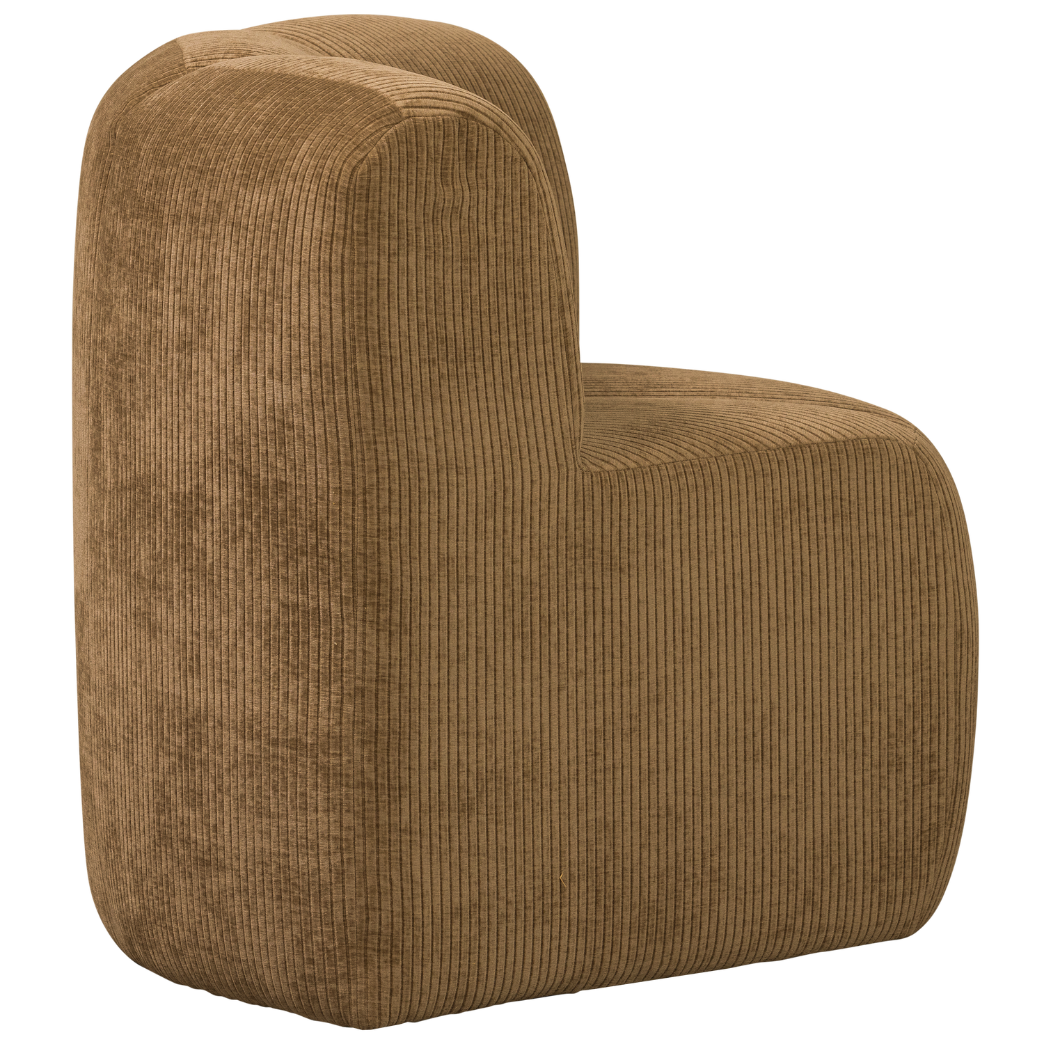 Sofa modułowa MOJO BENCH - element narożny miodowy sztruks – Woood