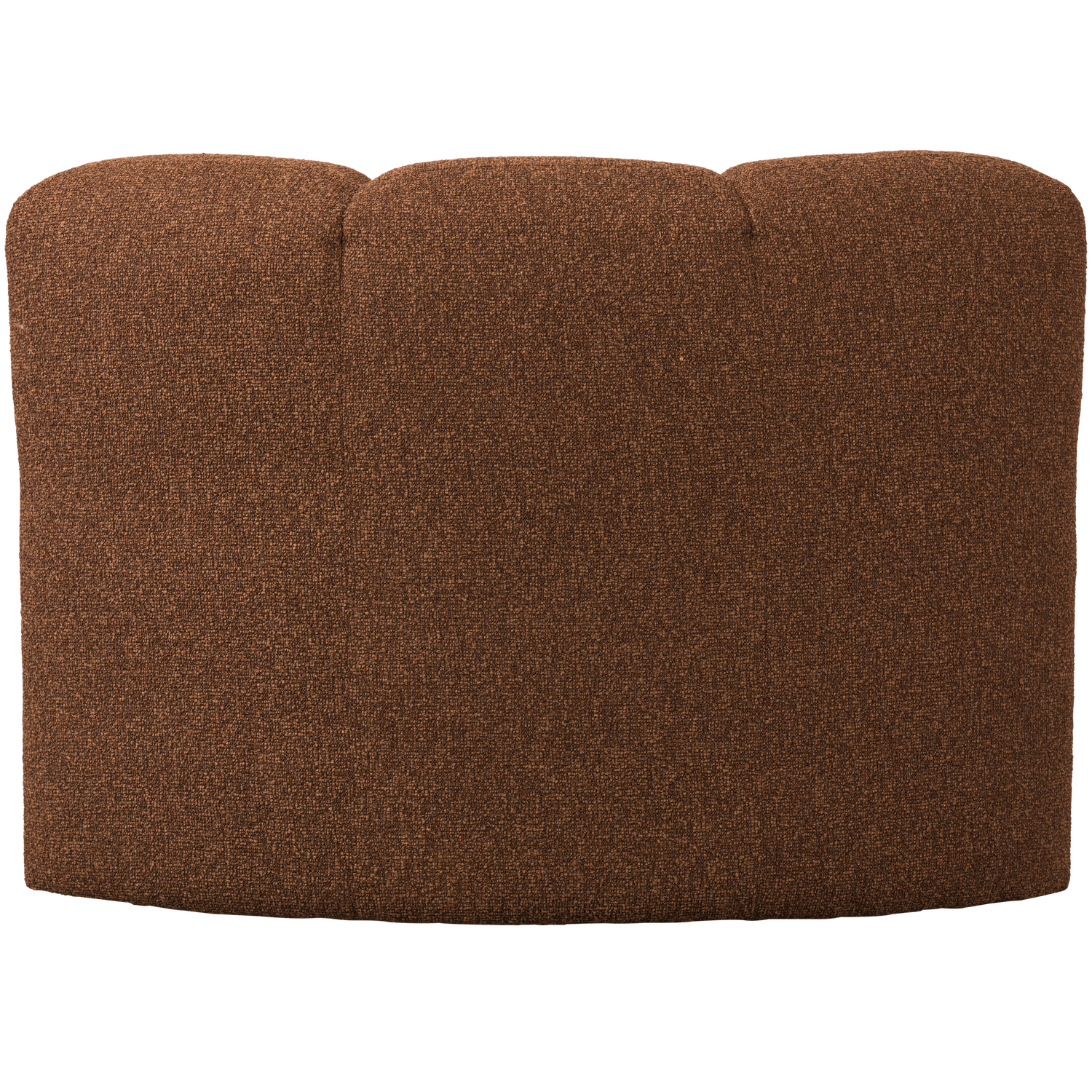 Sofa modułowa MOJO BENCH - element narożny rdzawy brązowy melanż boucle – Woood